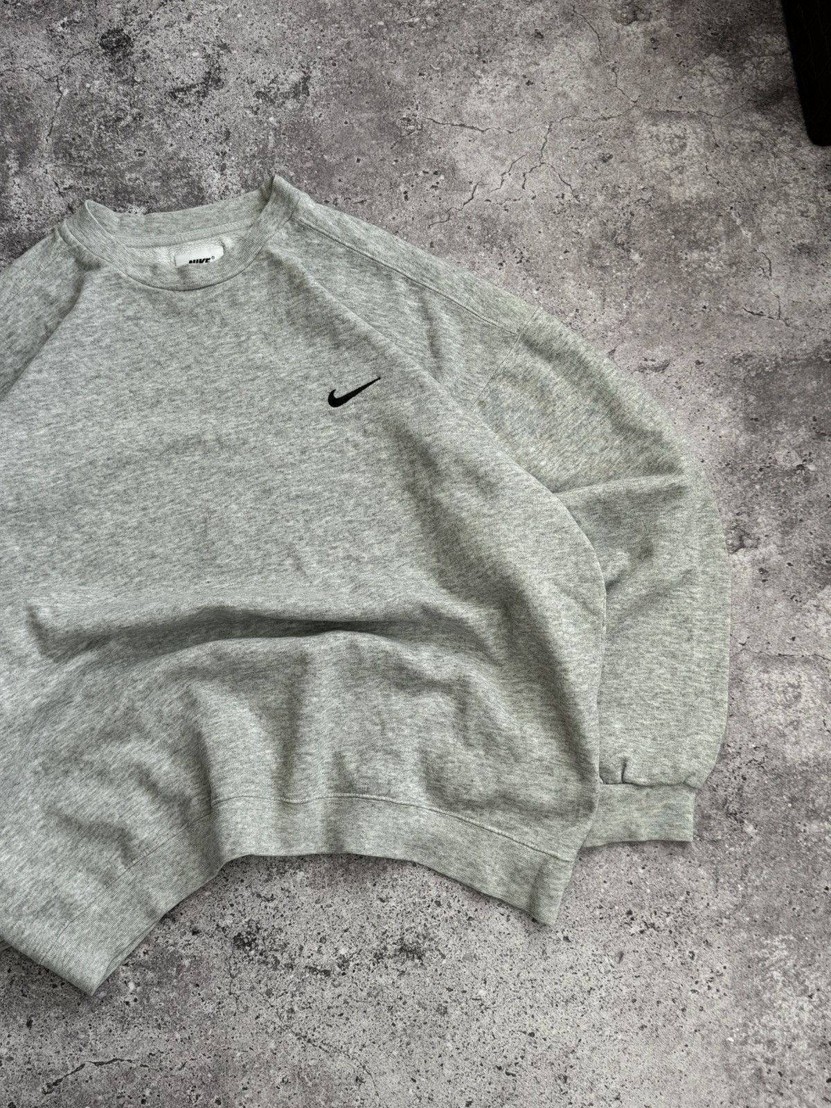 Nike × Vintage Vintage Nike 90s Y2K oversized boxy fit grey sweatshirt Size US XL / EU 56 / 4 - 3 Thumbnail