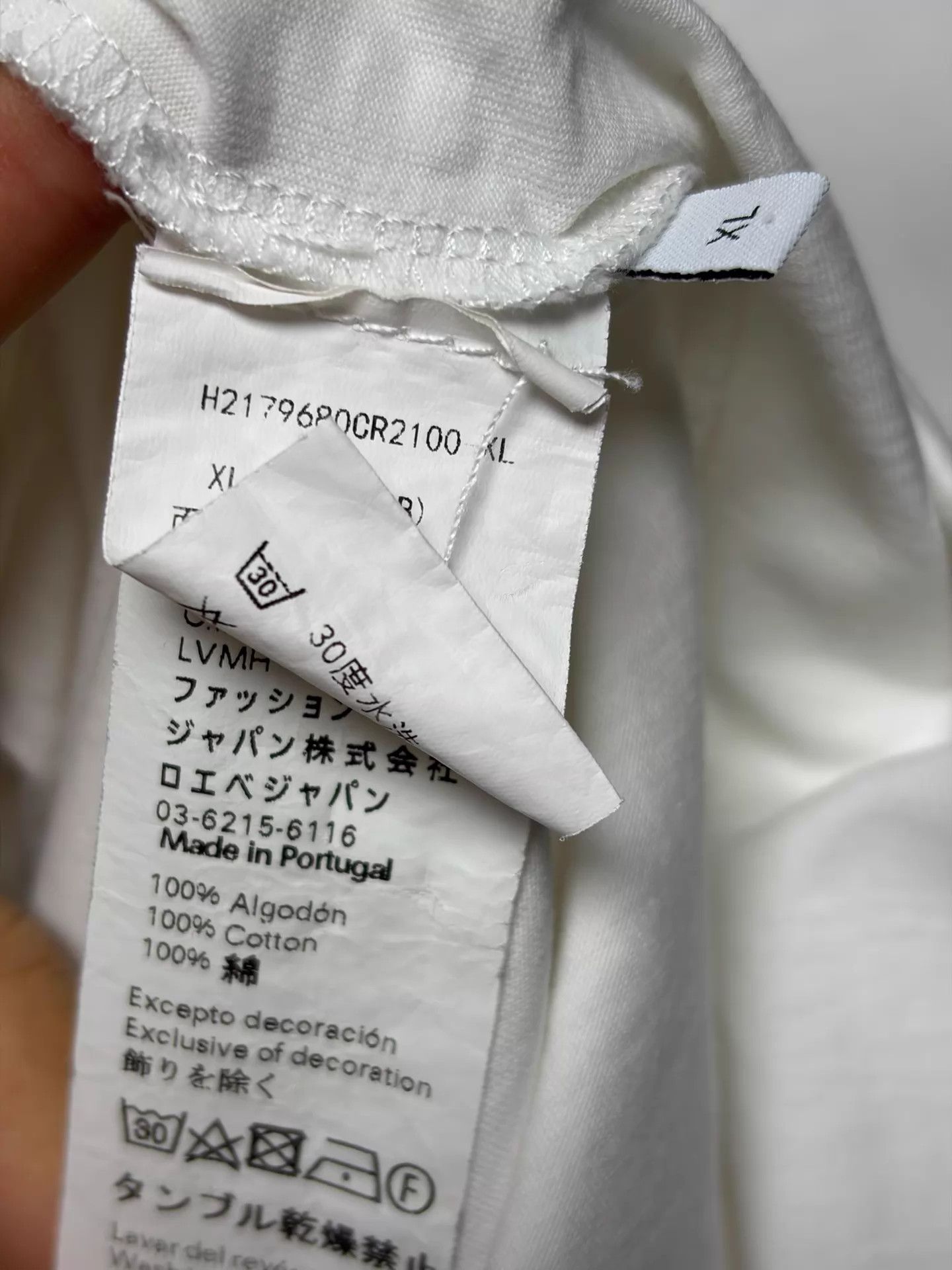 Loewe LOEWE White Embroidered Logo Short Sleeve T-Shirt XL Size US XL / EU 56 / 4 - 4 Thumbnail