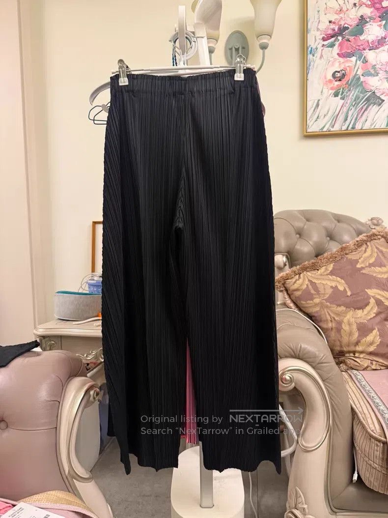 Issey Miyake Issey Miyake size:3 Irregular Pants, Black Size 31" - 4 Thumbnail