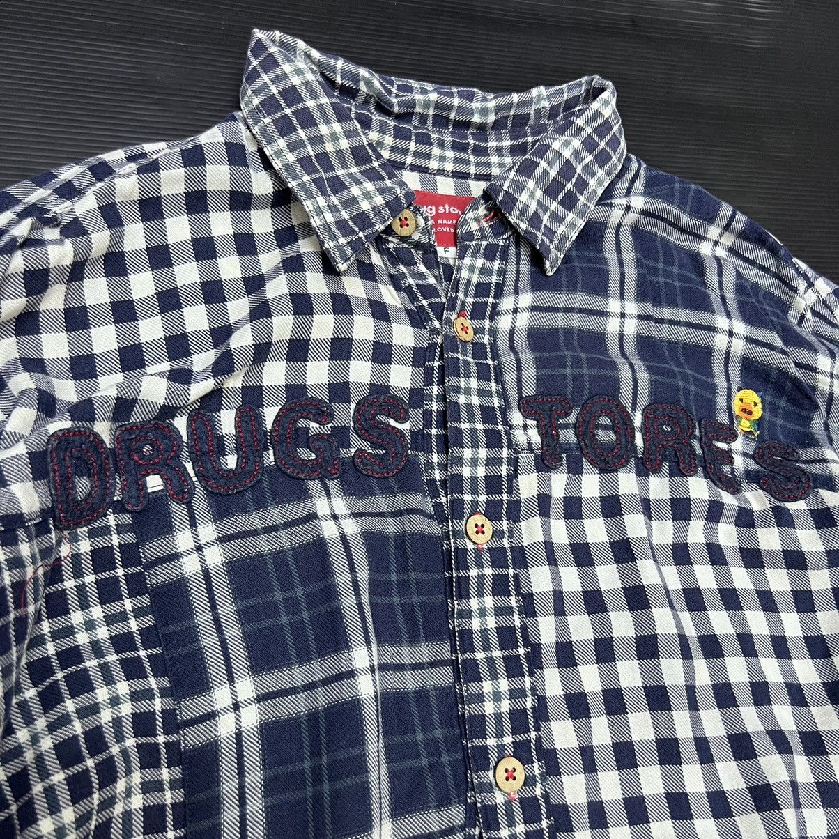 Comme des Garcons Drug Store Patch Work Button Up Flannel Shirt Size US XL / EU 56 / 4 - 4 Thumbnail