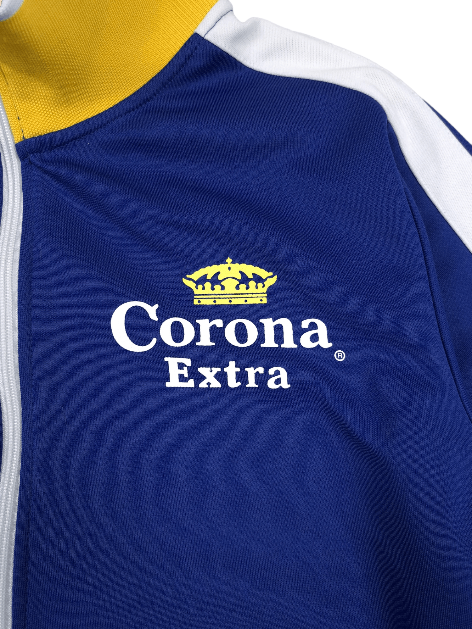 Budweiser × Vintage 💎 Vintage Y2K Corona Extra Zip Up Blue Yellow Sweatshirt Size US XL / EU 56 / 4 - 4 Thumbnail