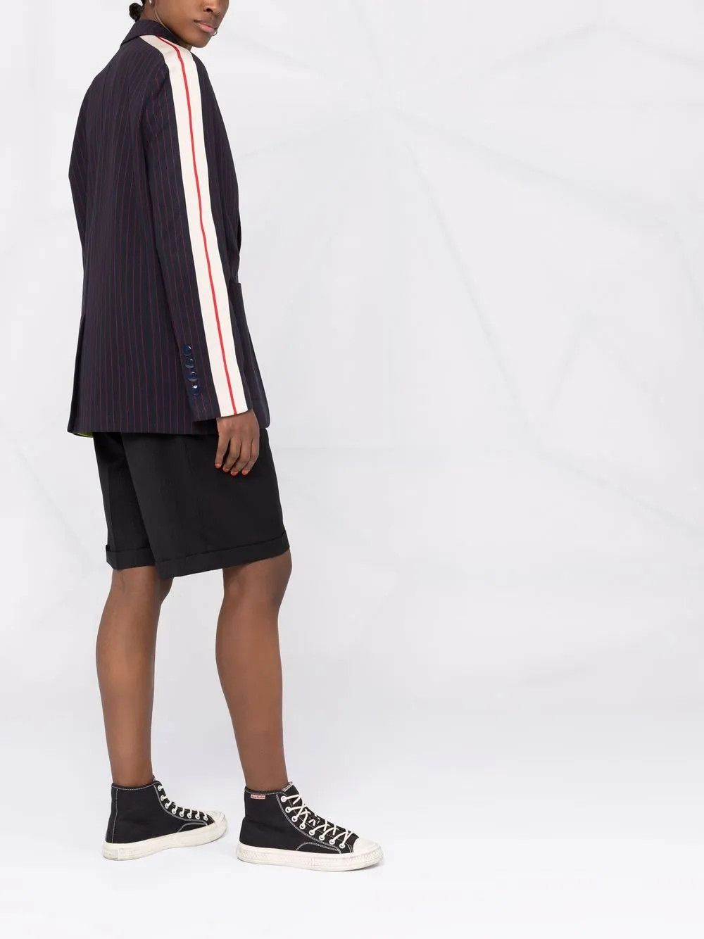 Palm Angels o1y1125 Blazer in Midnight Blue/Red Size S / US 4 / IT 40 - 4 Thumbnail
