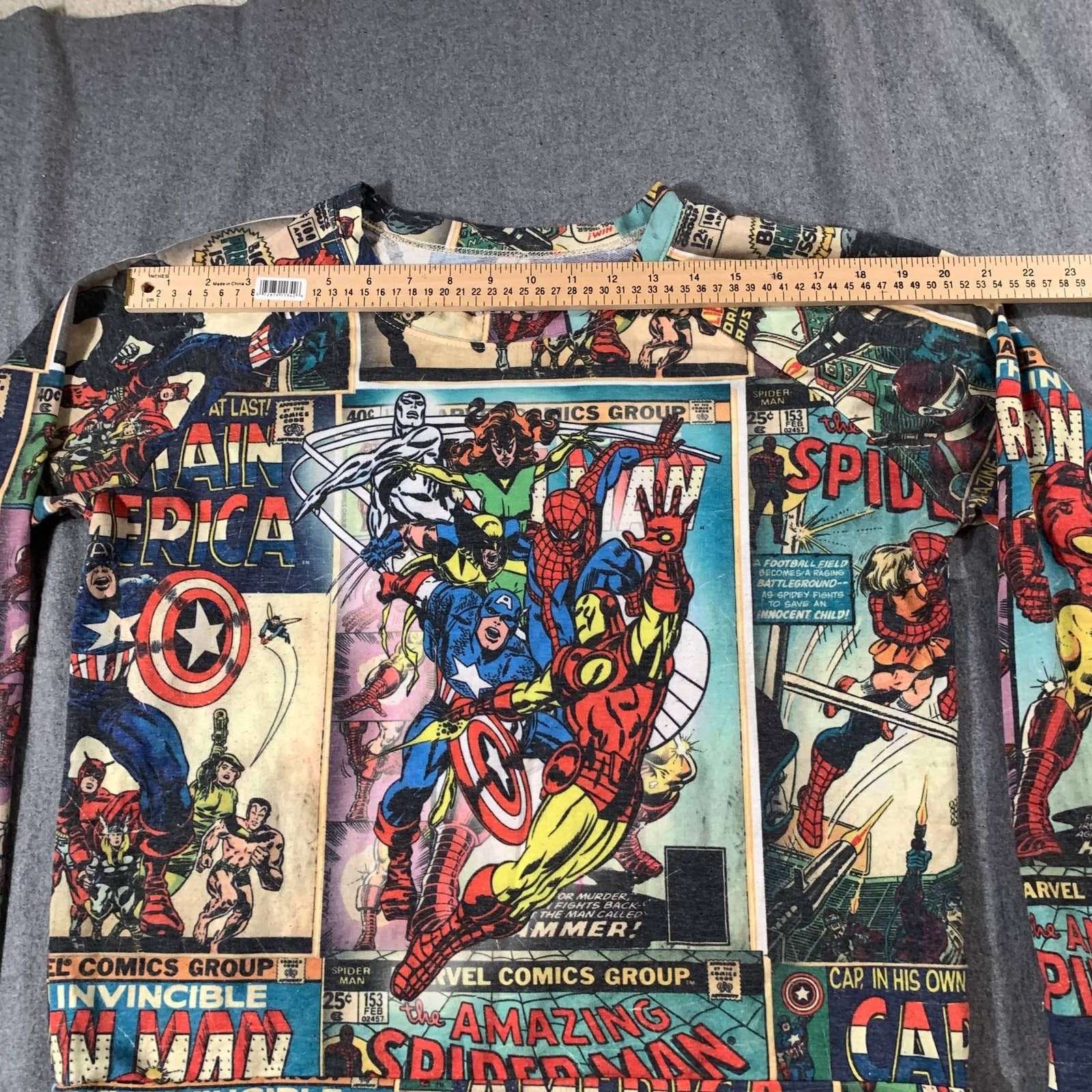 Marvel Comics Marvel Shirt Women Medium Multicolor Casual Size M / US 6-8 / IT 42-44 - 5 Thumbnail