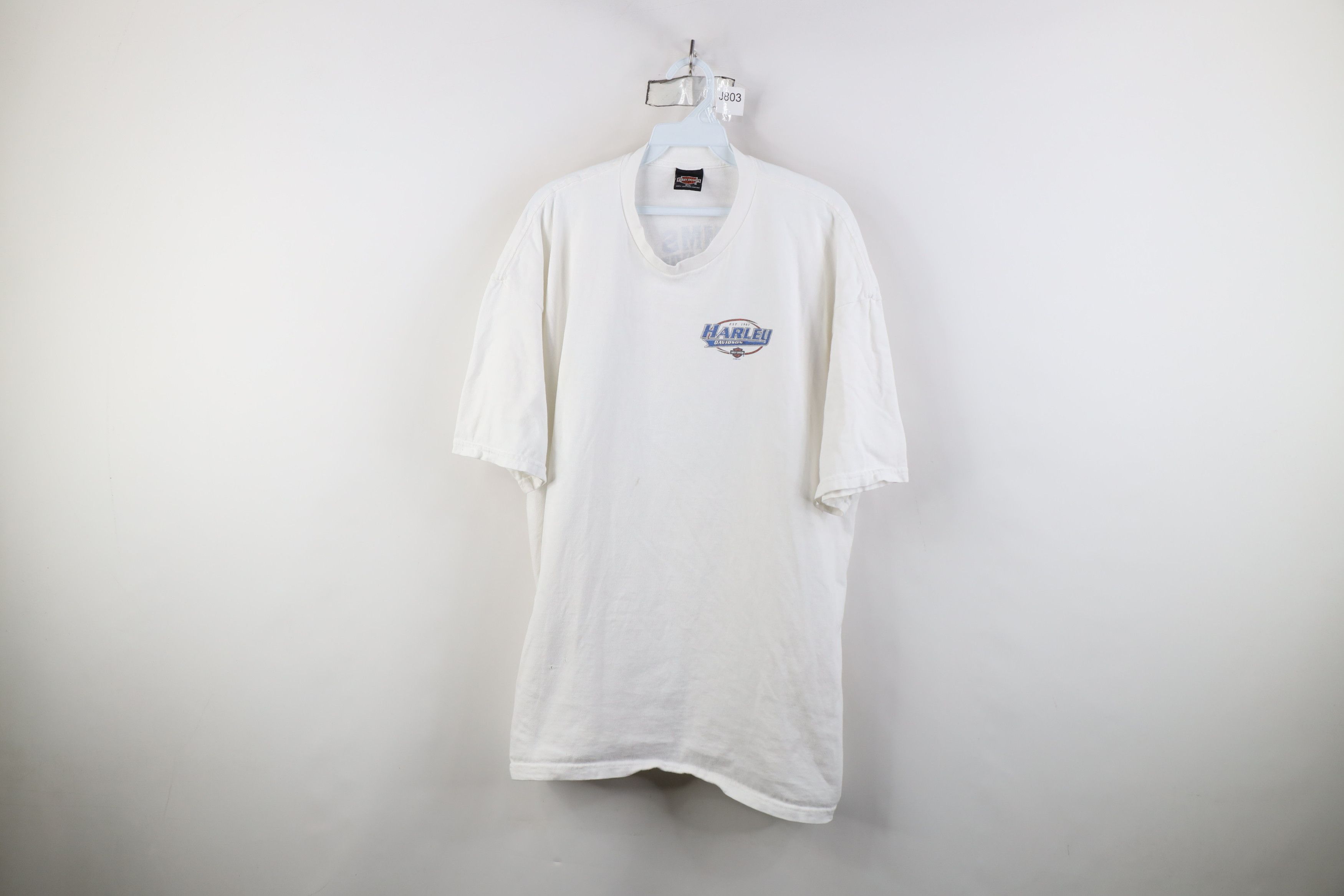Harley Davidson Vintage 90s Harley Davidson Spell Out Short Sleeve T-Shirt Size US XXL / EU 58 / 5 - 1 Thumbnail