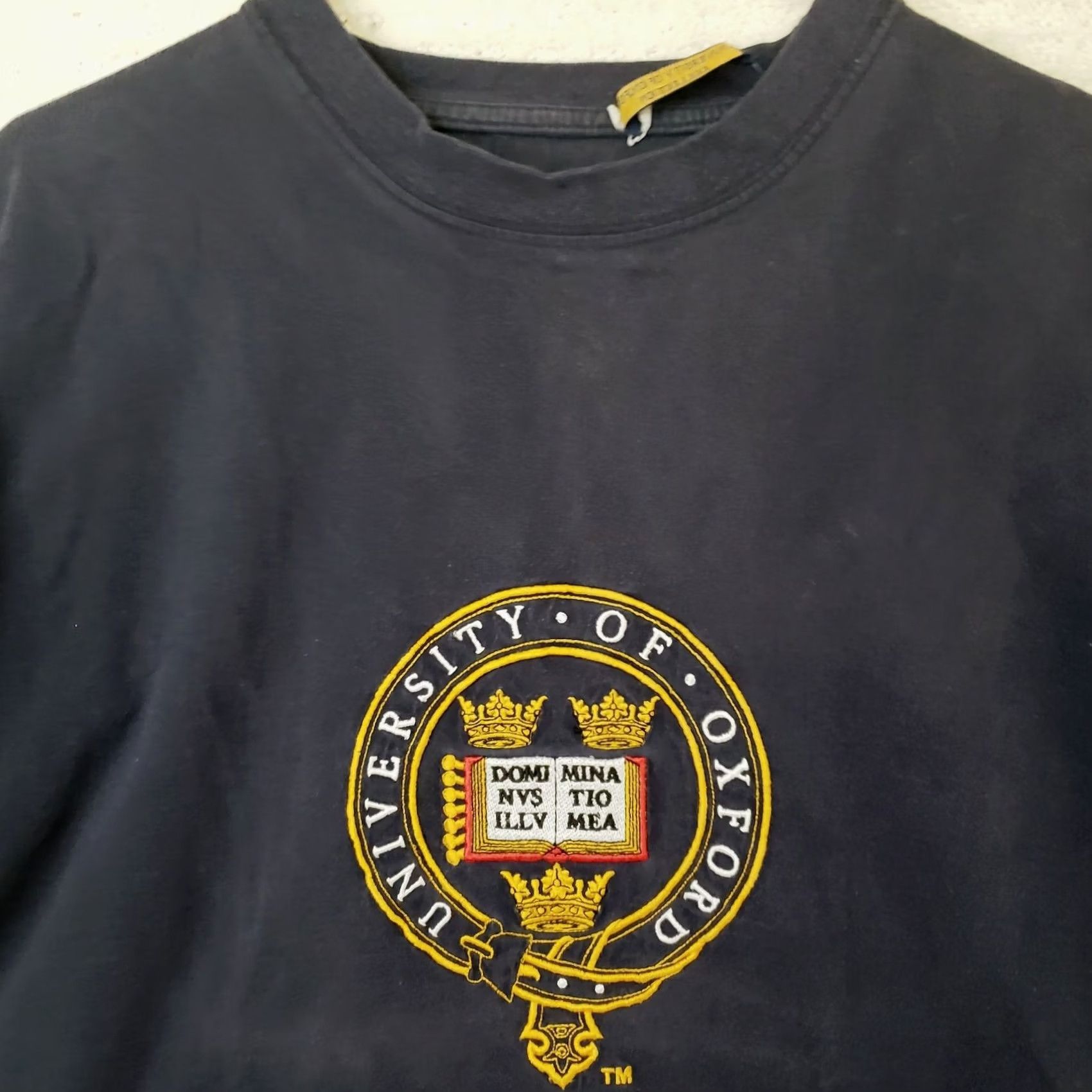 Vintage VINTAGE University of Oxford Shirt Mens M Navy Blue Embroidered Front Logo England Nike Size US M / EU 48-50 / 2 - 3 Thumbnail