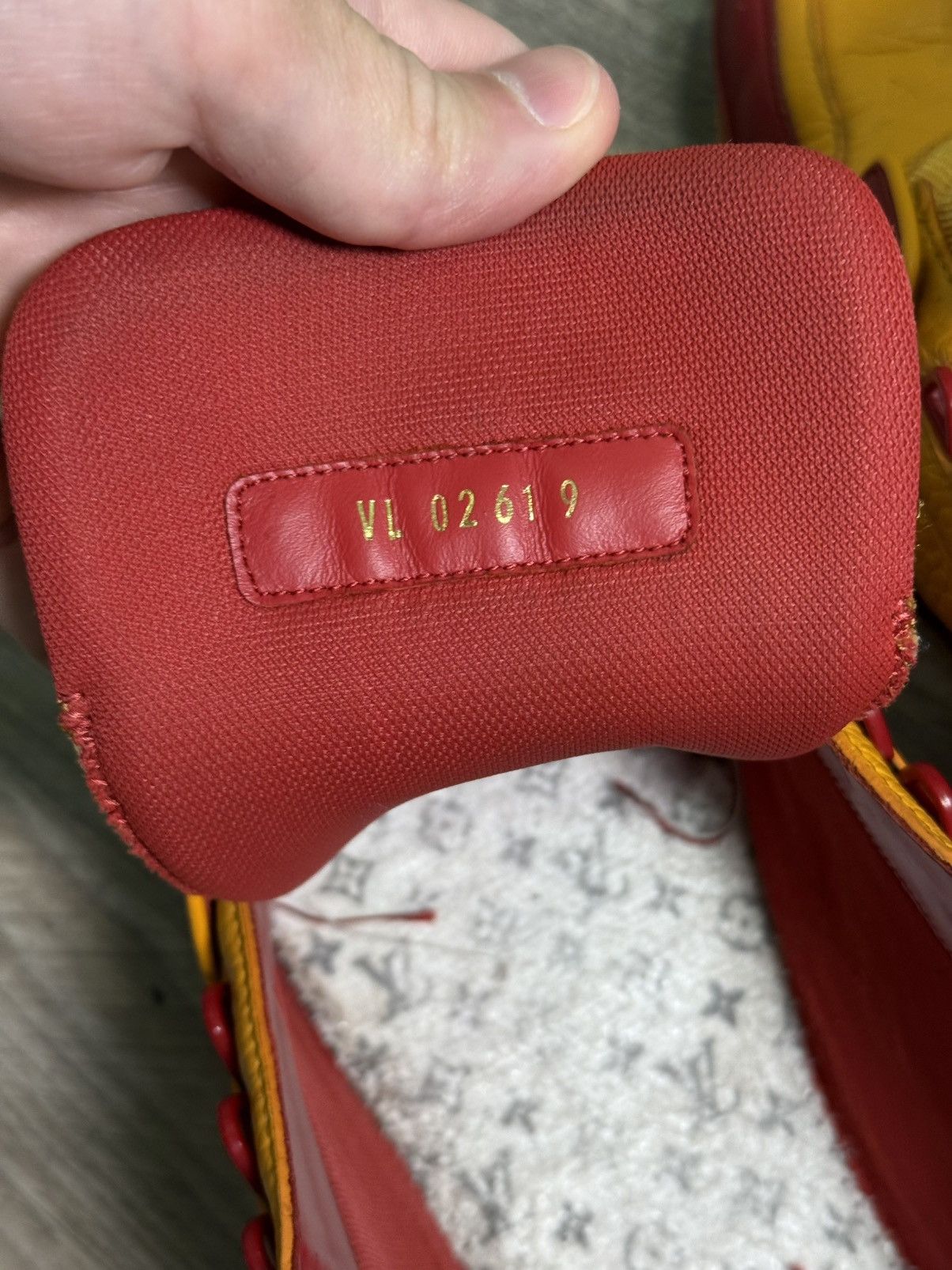 Louis Vuitton Louis Vuitton Monogram Red Orange Trainer Sneakers Size US 9 / EU 42 - 22 Thumbnail