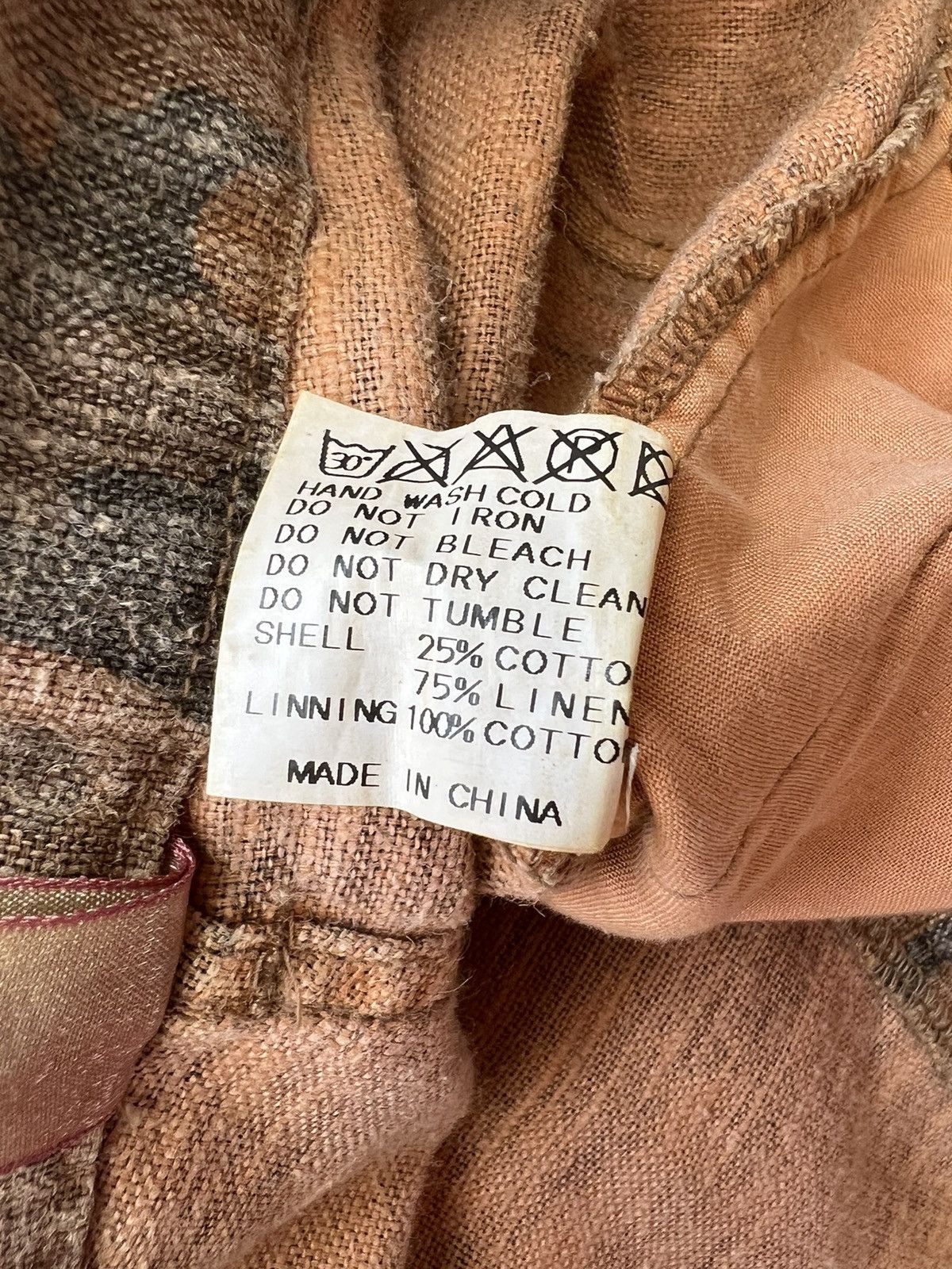 Vintage ALTERNATIVE CONCEPT Camo Linen Cargo Trouser Pant Size US 32 / EU 48 - 25 Thumbnail