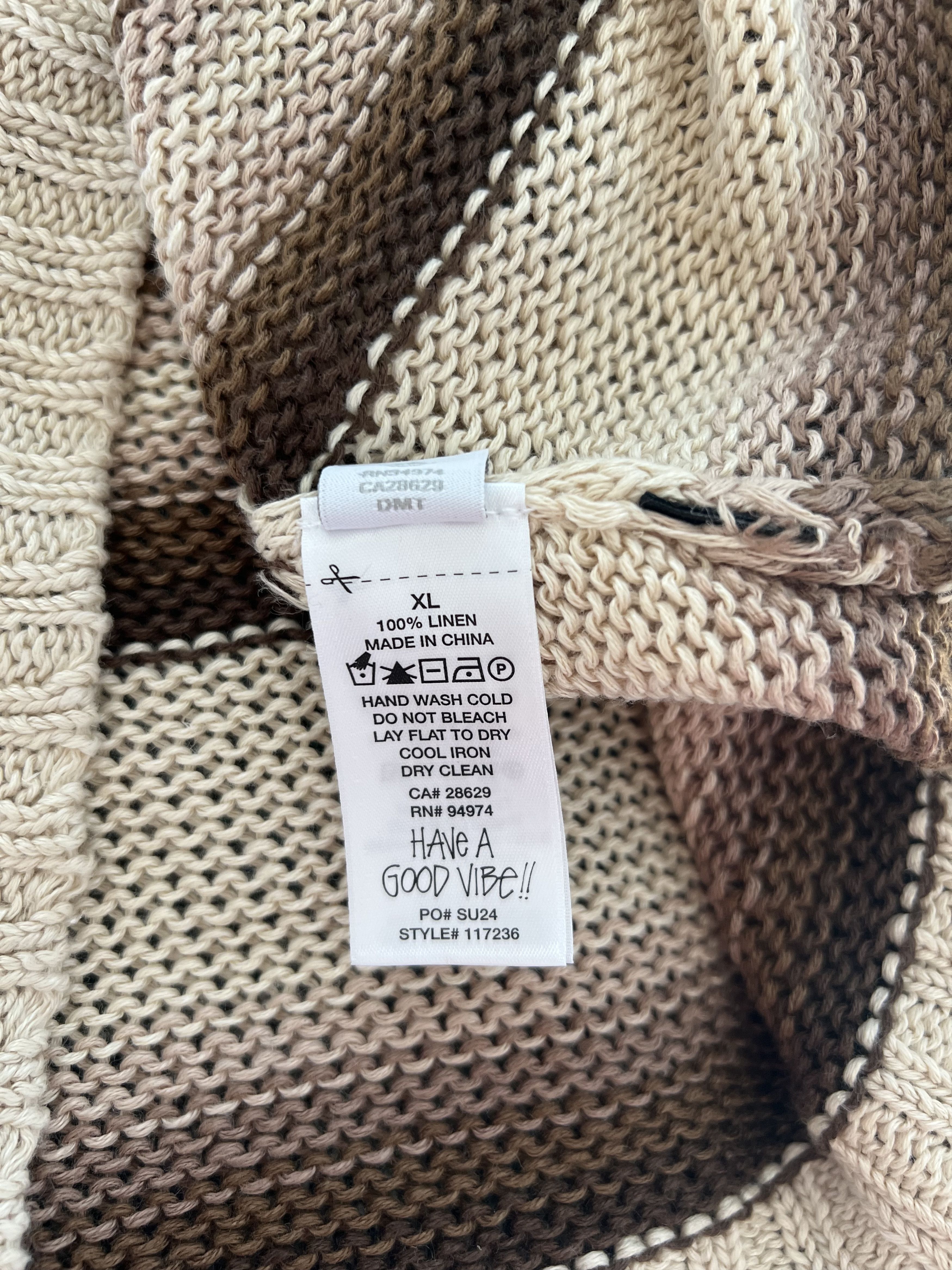 Stussy Stussy Tonal Stripe Sweater in Brown Size US XL / EU 56 / 4 - 8 Thumbnail
