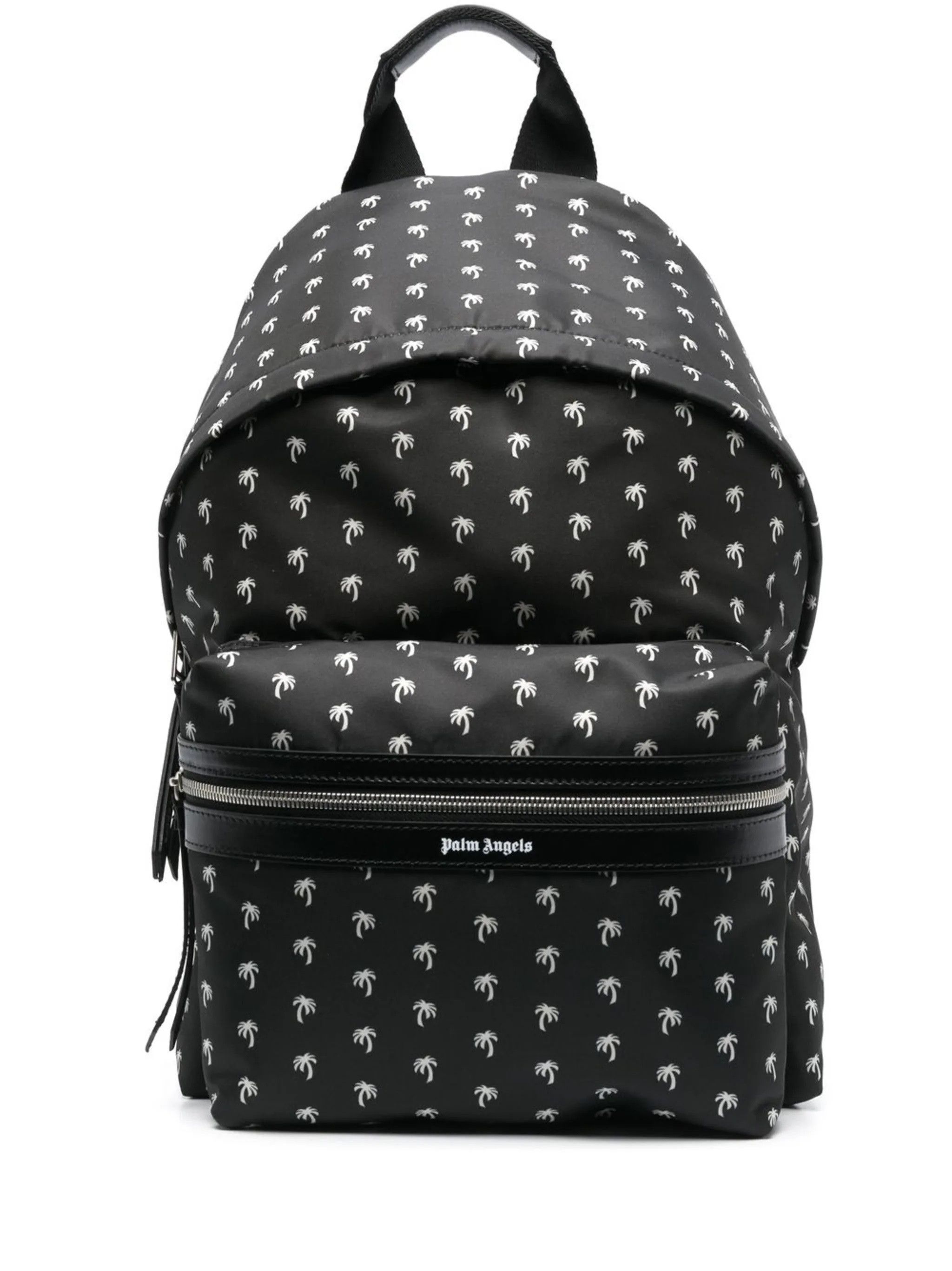 Palm Angels Palm Angels Mini Palms Backpack Black White Men's One Size Size ONE SIZE - 1 Thumbnail