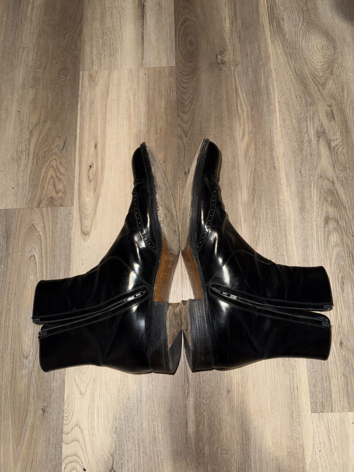 Helmut Lang Helmut Lang AW2000 Black Brogue Boots Size US 11 / EU 44 - 6 Thumbnail