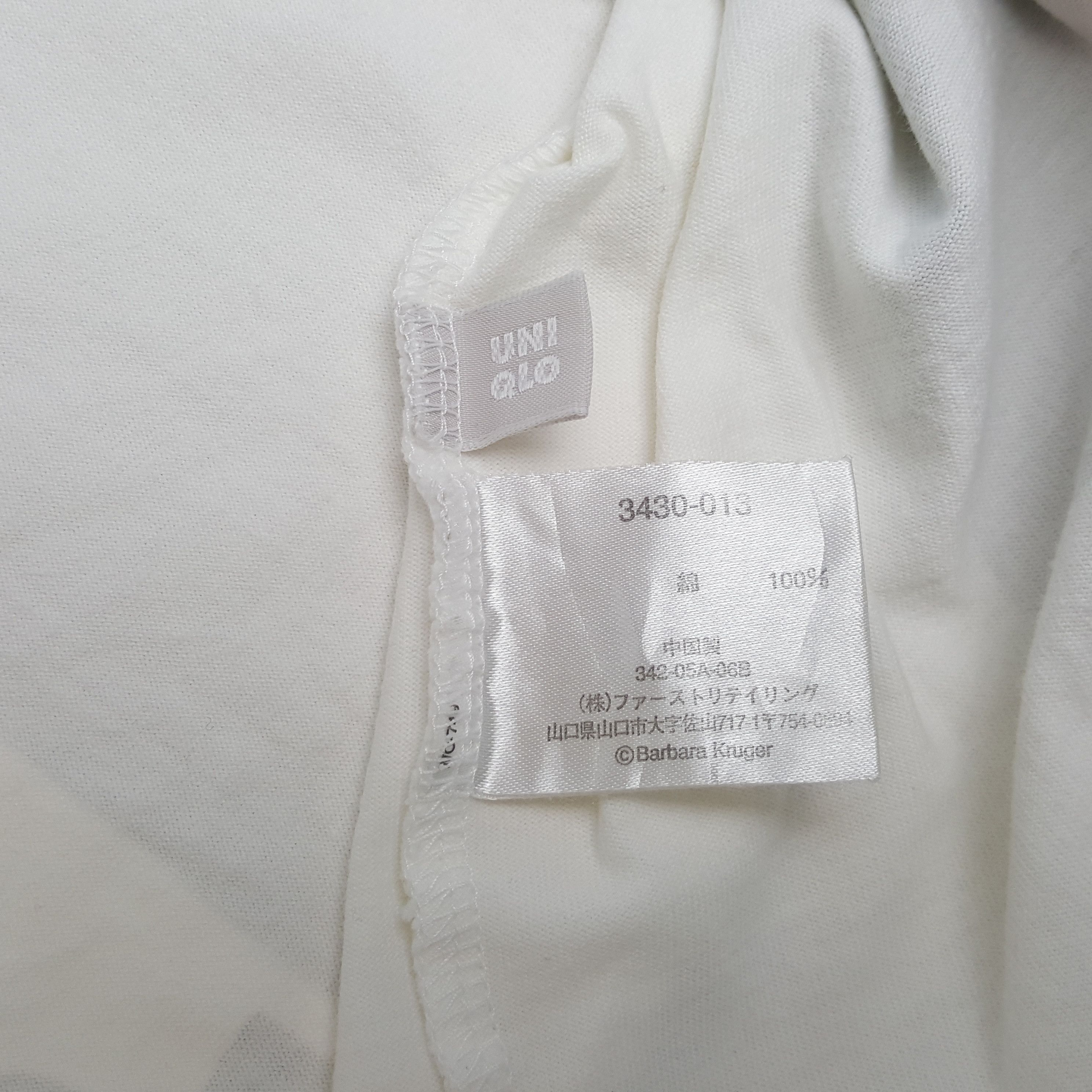 Barbara Kruger Barbara Kruger x Uniqlo Japanese Brand Tshirt C299N80 Size US L / EU 52-54 / 3 - 7 Thumbnail
