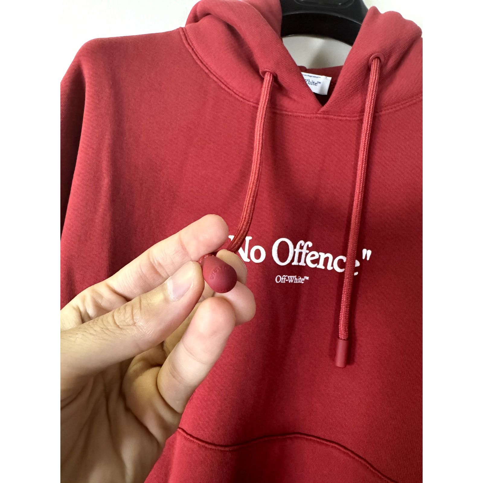 Off-White o1rshd1 No Offence Over Hoodie Rio in Red/White Size US XL / EU 56 / 4 - 5 Thumbnail