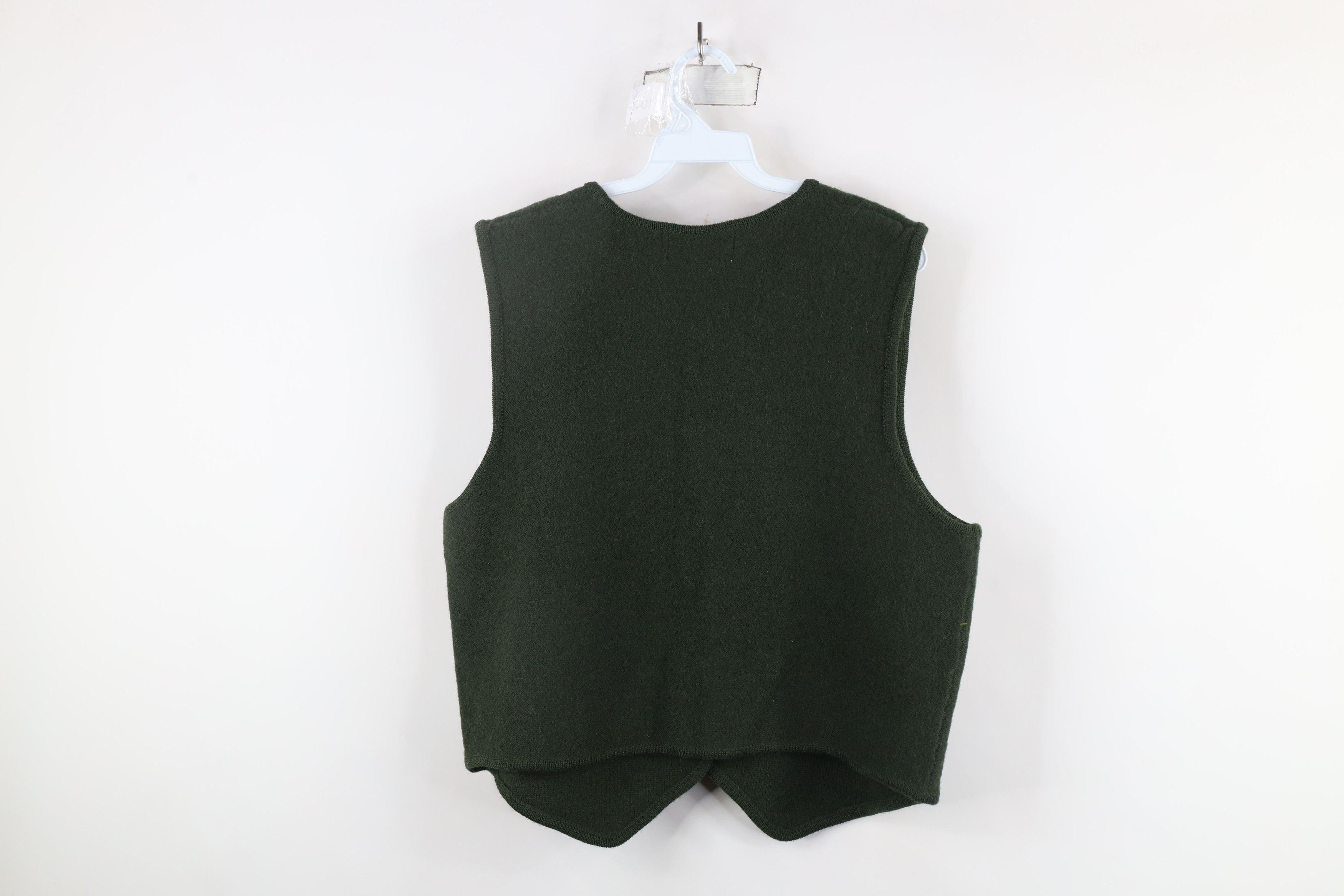 Vintage Vintage 90s Streetwear Hand Embroidered Flower Sweater Vest Size L / US 10 / IT 46 - 9 Thumbnail