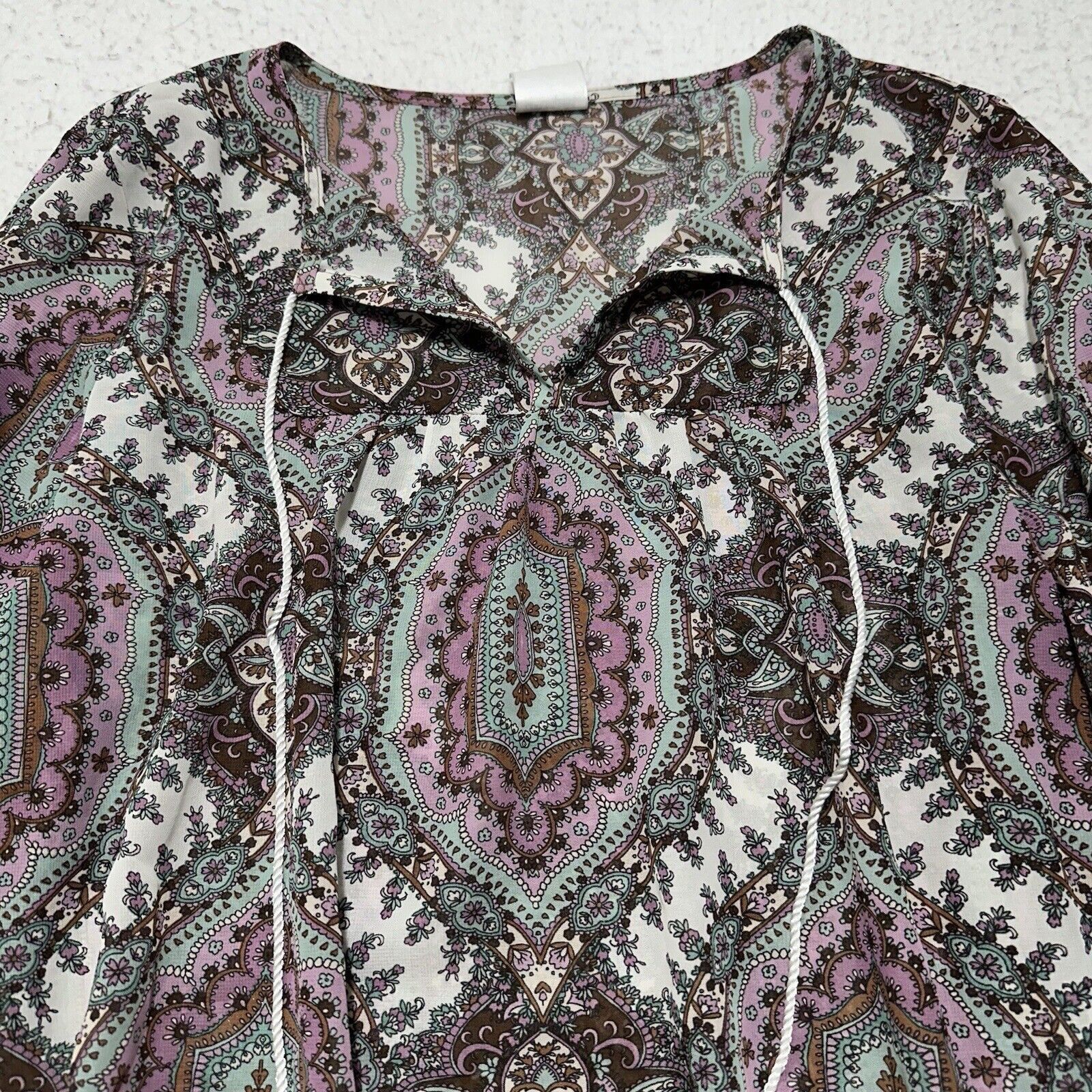 Wrangler Wrangler Large Lightweight Blouse Ornate Patterned Colorful Size L / US 10 / IT 46 - 2 Thumbnail