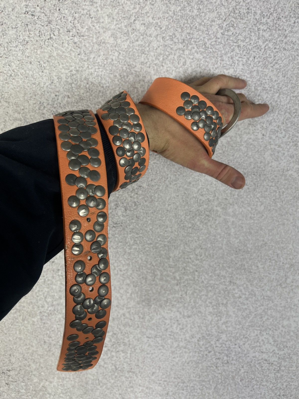 Hysteric Glamour Vintage Y2K Leather Simon B.B. Style Avant Garde Belts Size ONE SIZE - 3 Thumbnail