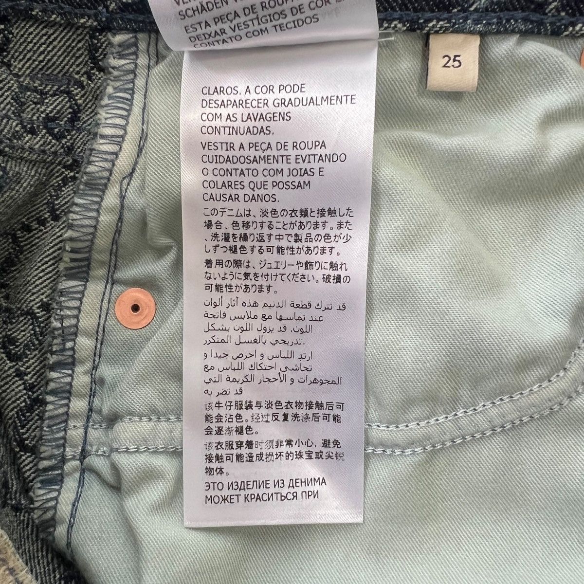 Gucci GUCCI 2022FW GG Pattern Jacquard Straight Denim Pants Size 25" / US 0 / IT 36 - 8 Thumbnail