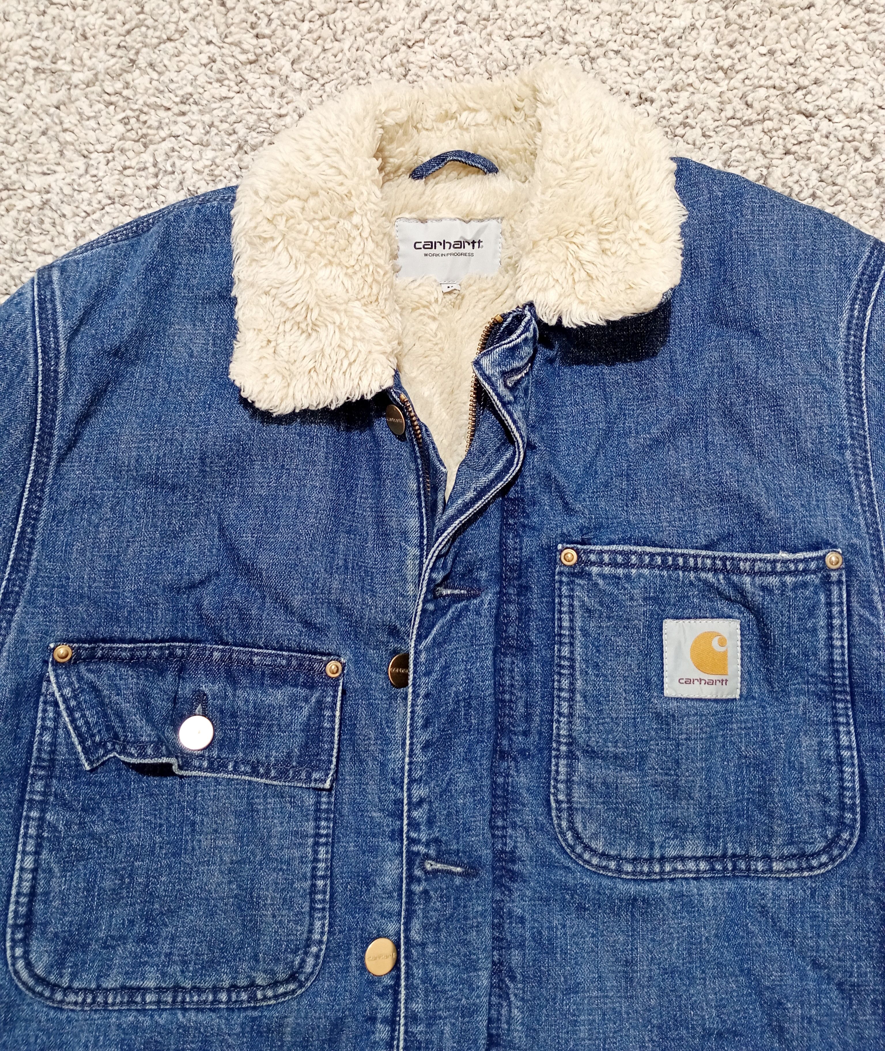 Carhartt Carhartt Denim Fairmount Coat Sherpa Lined Size M Size US M / EU 48-50 / 2 - 2 Thumbnail