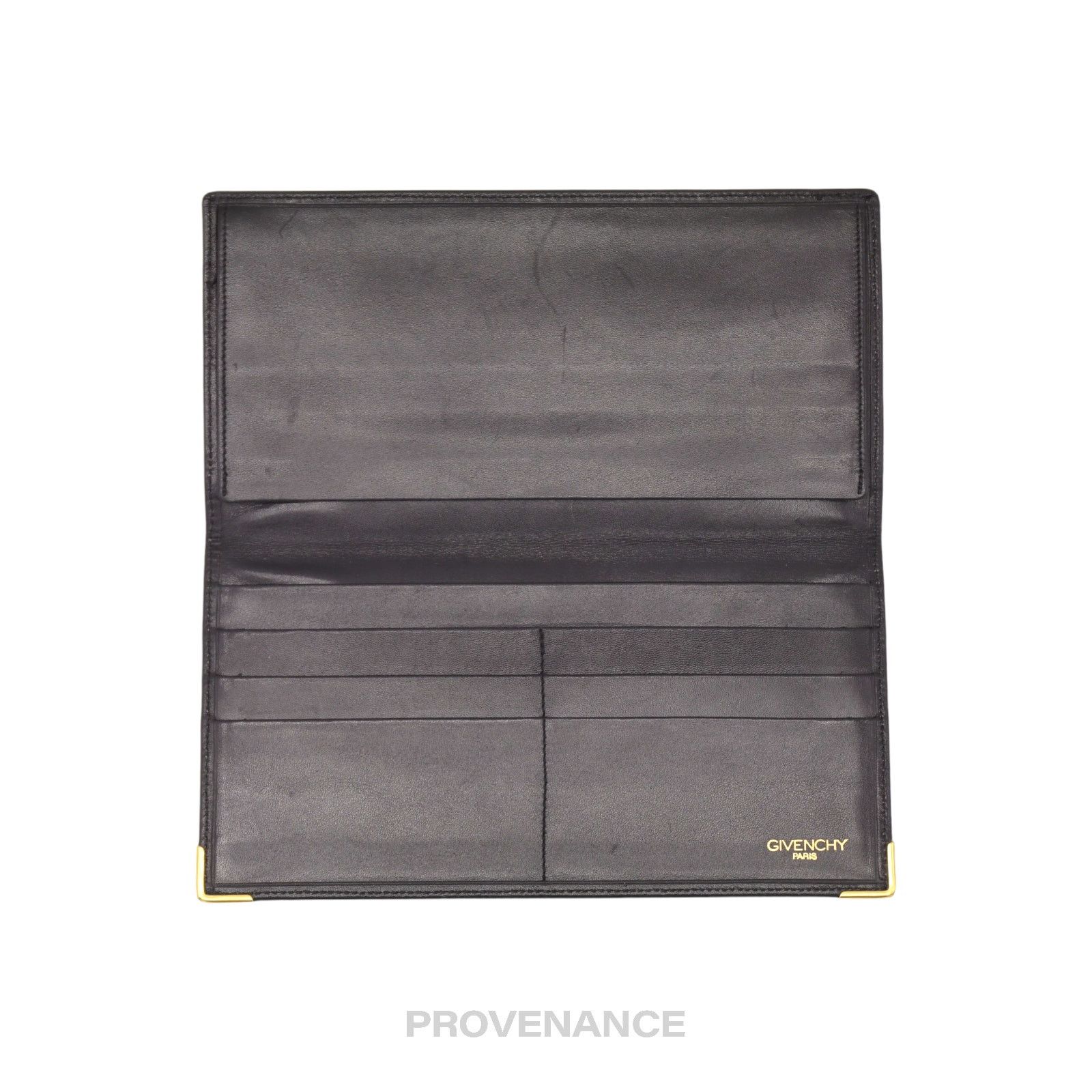 Givenchy 🔴 Givenchy Long Wallet - Black Leather Size ONE SIZE - 5 Thumbnail