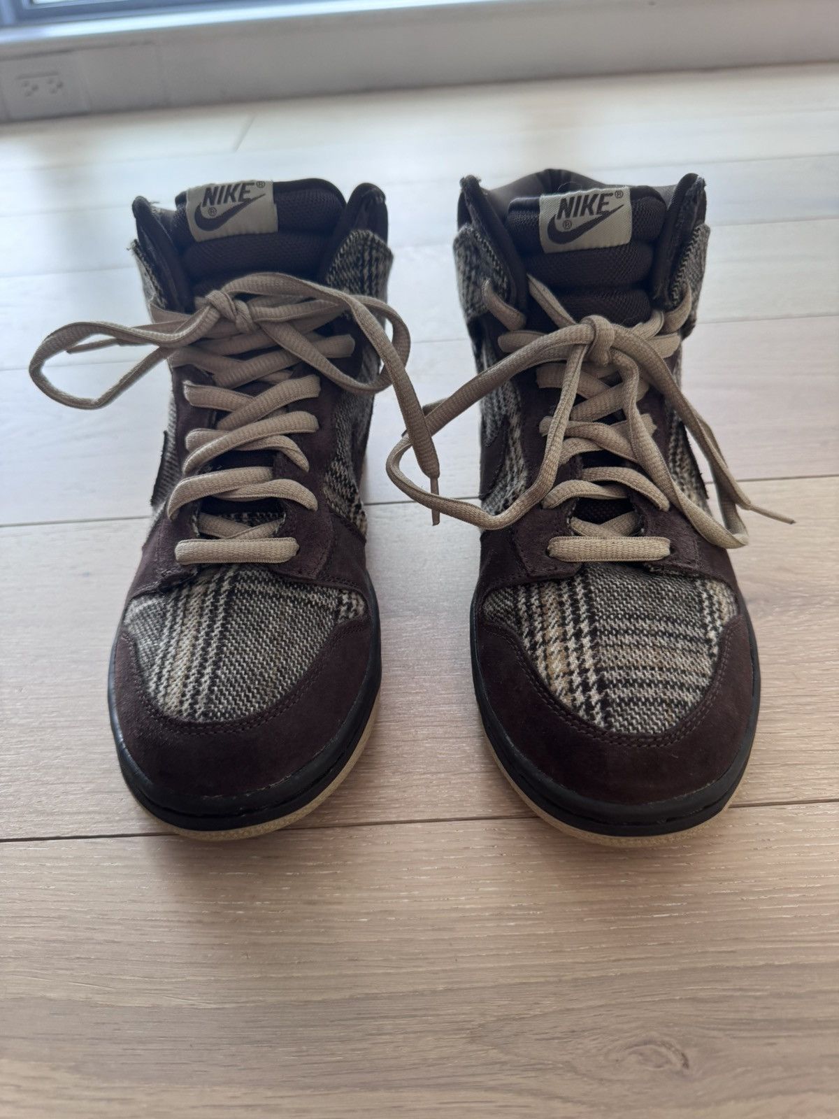 Nike Nike Dunk High Tweed Plaid 2004 US size 11 RARE! Size US 11 / EU 44 - 8 Thumbnail