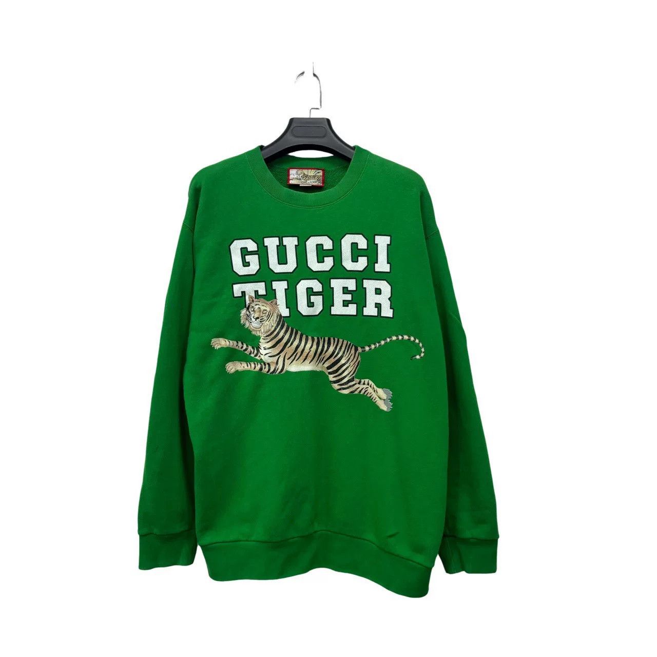 Japanese Brand Gucci Green Tiger Long-sleeve Sweatshirt Size US XL / EU 56 / 4 - 1 Thumbnail