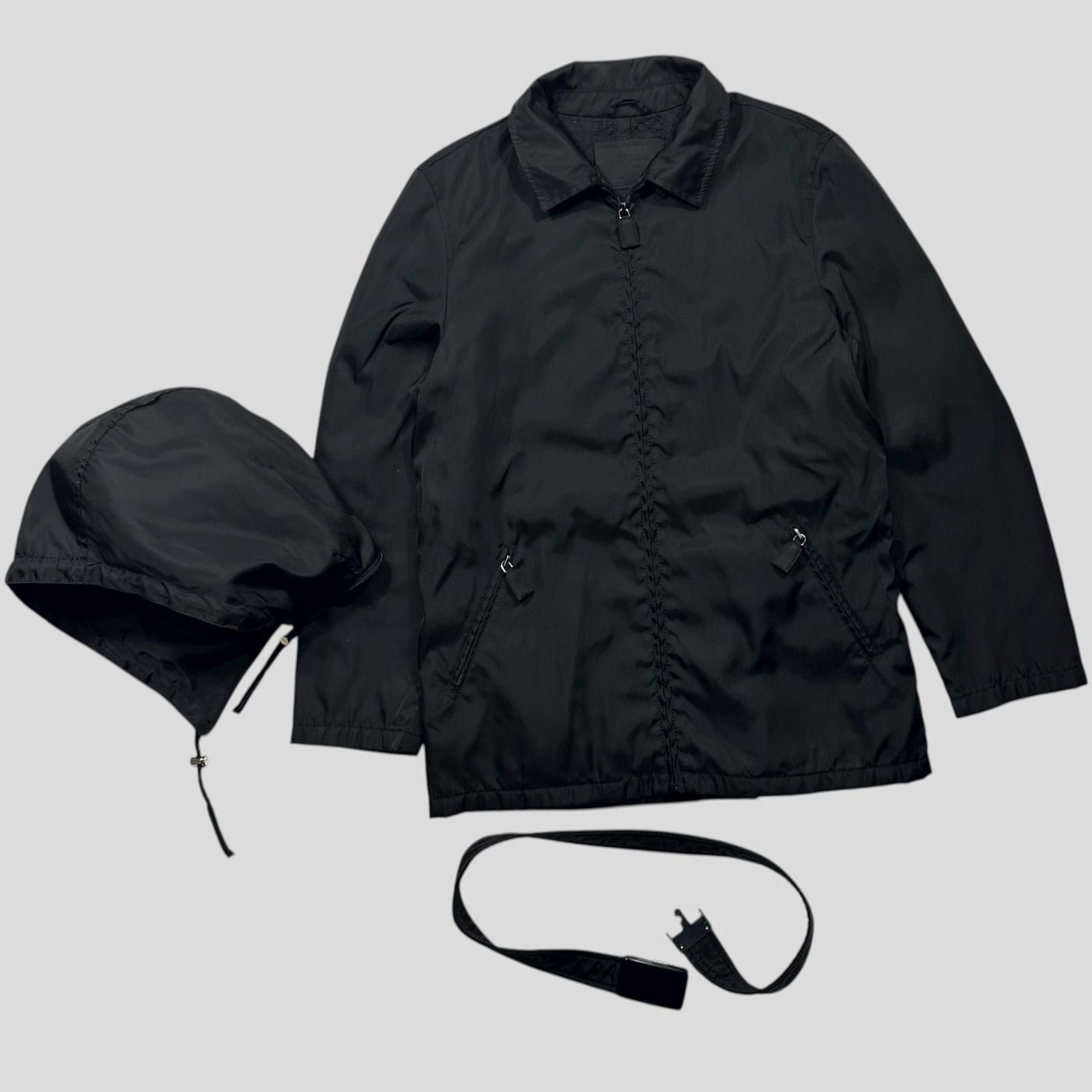 Prada Prada 90’s Quilted Nylon Belt Parka Jacket - UK10 Size M / US 6-8 / IT 42-44 - 2 Thumbnail
