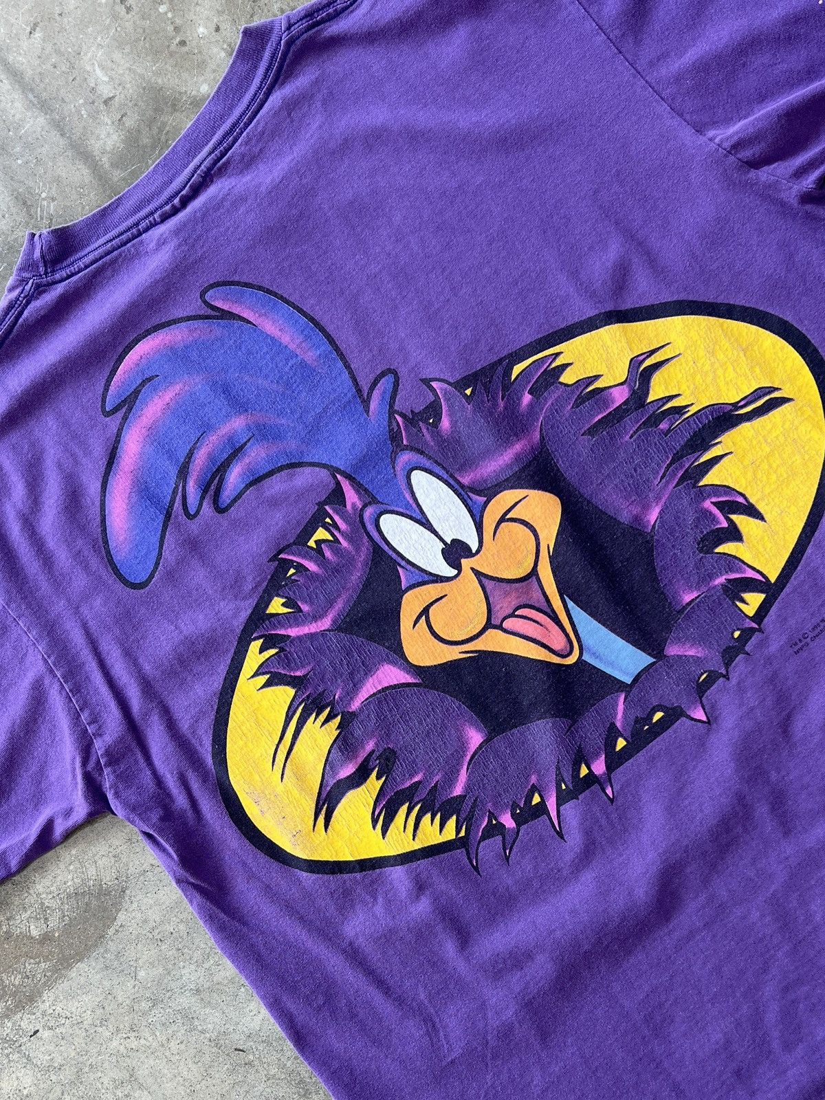 Vintage × Warner Bros Vintage 1999 Looney Tunes Road Runner Single Stitch Tee XL Size US XL / EU 56 / 4 - 1 Thumbnail