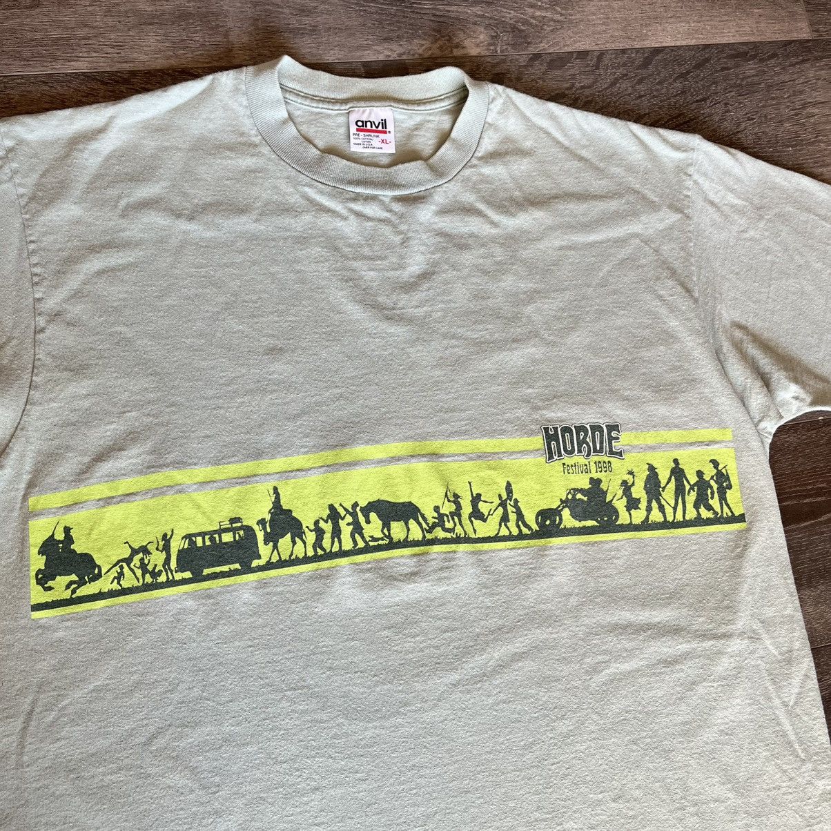 Vintage Vintage 1998 Horde Festival Jam Band Tour Graphic Logo Tee Size US XL / EU 56 / 4 - 3 Thumbnail