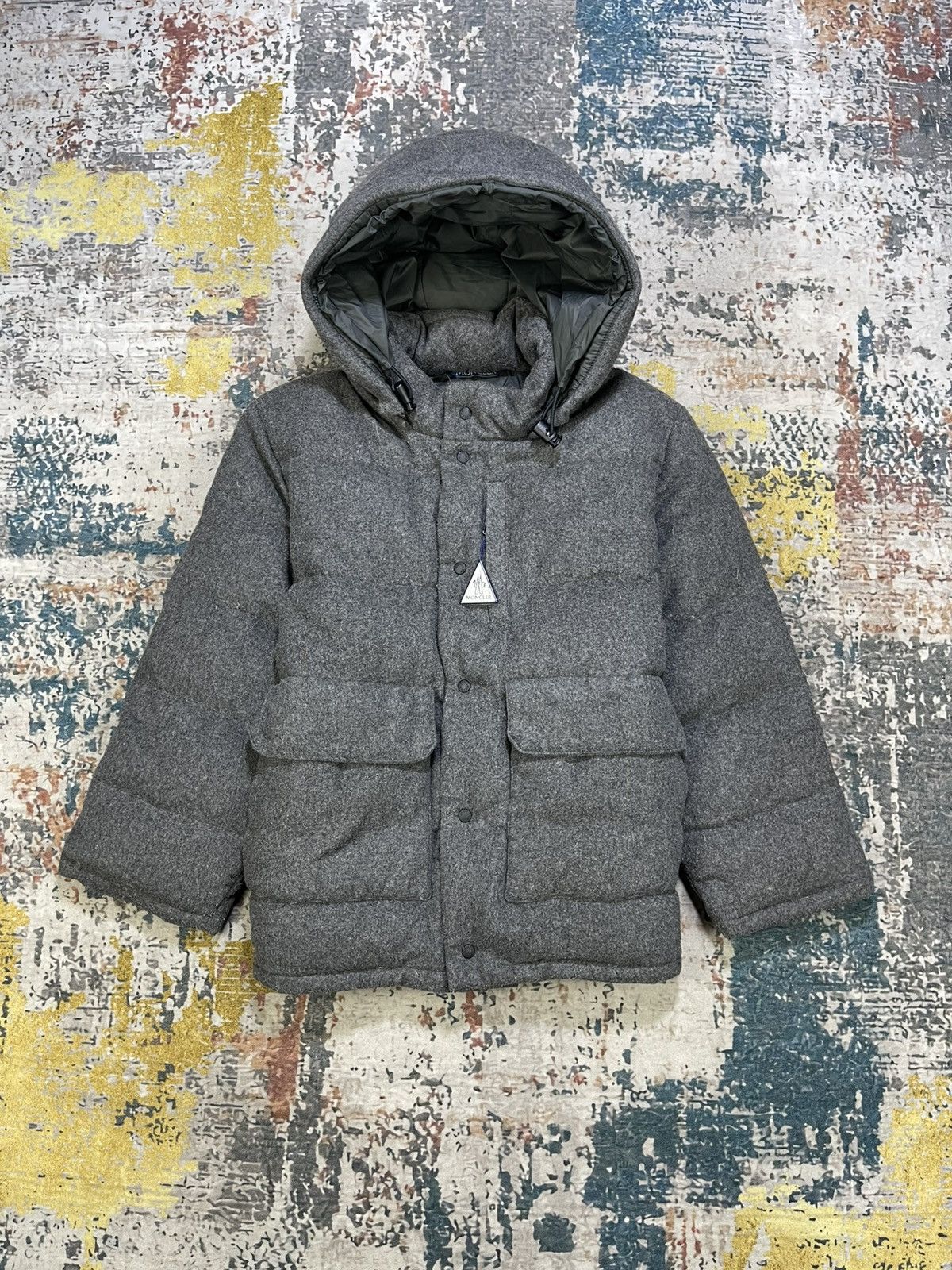 Vintage Moncler Hoodie Puffer Down Jackets
