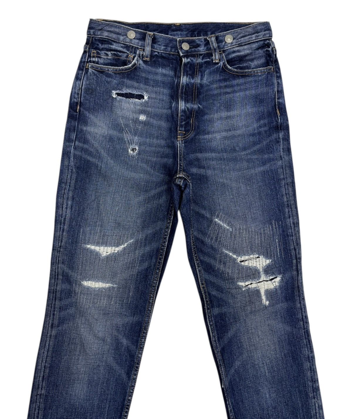 GU × Jun Takahashi × Kim Jones Kim Jones AW18 AW06 Patchwork Distressed Denim GU jeans Size US 29 - 5 Thumbnail