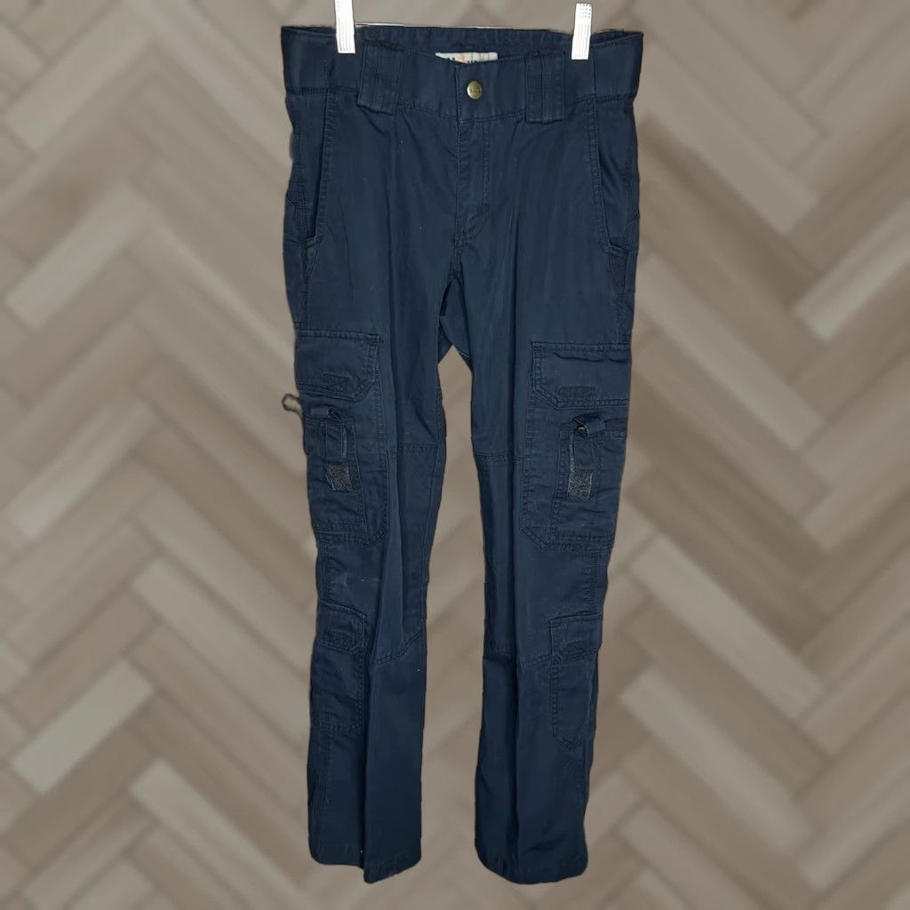 Vintage 5.11 Tactical Womens Cargo Pants Size 4 Blue Adults Regular Pants Womens 5.11 Blueprint? Size 27" / US 4 / IT 40 - 1 Thumbnail