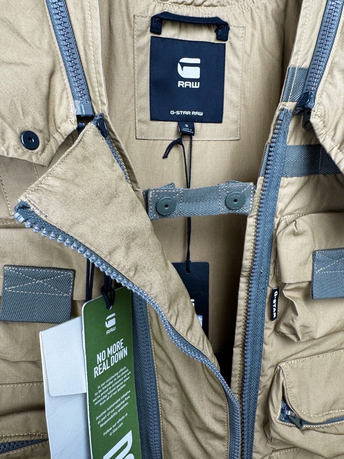 G-Star G-Star Raw E 3D Multi Pockets Poplin Vest Sand Beige Size US S / EU 44-46 / 1 - 20 Thumbnail