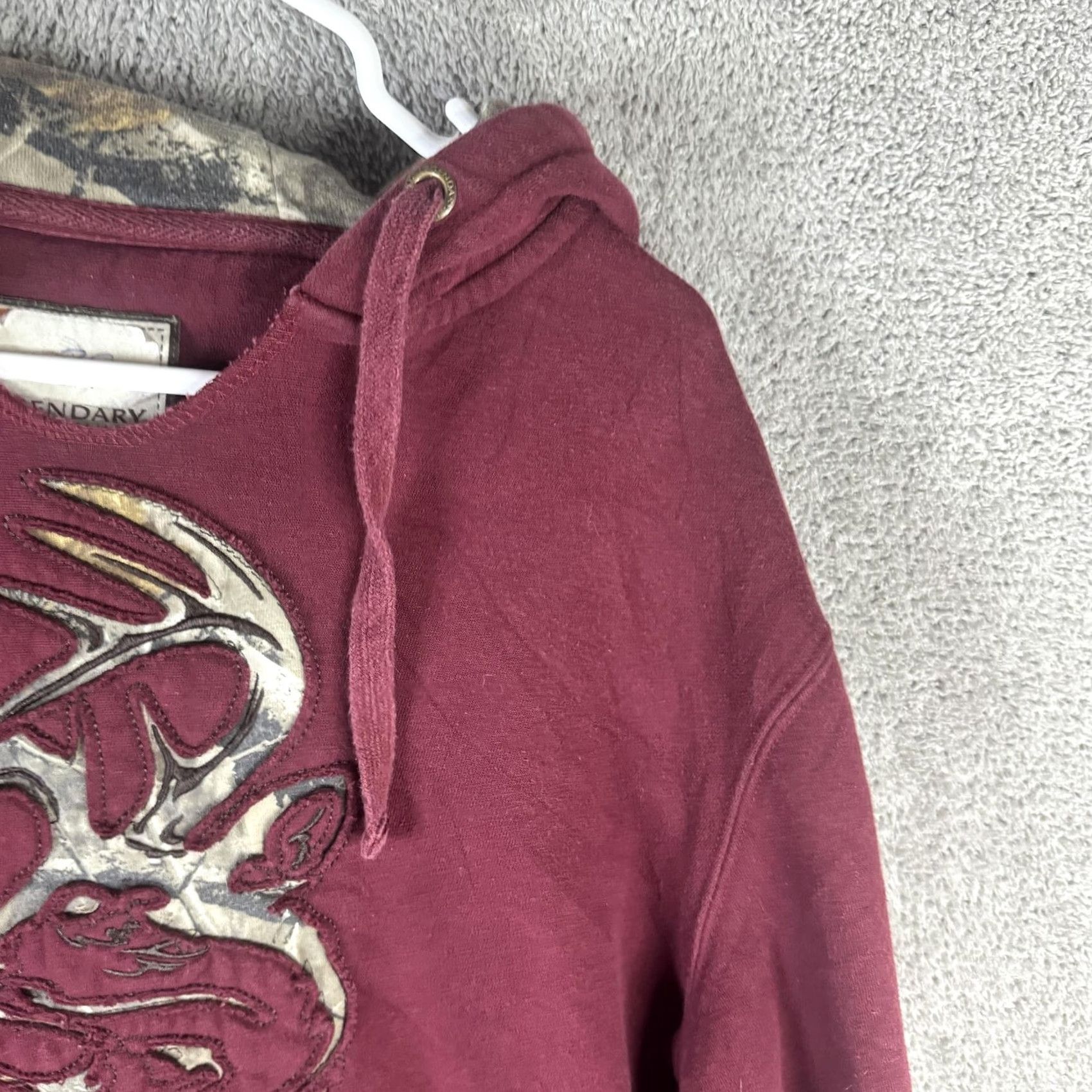 Vintage Legendary Whitetails Hoodie Mens Large Red Camo Antler Fleece Pullover Hunting Size US L / EU 52-54 / 3 - 4 Thumbnail