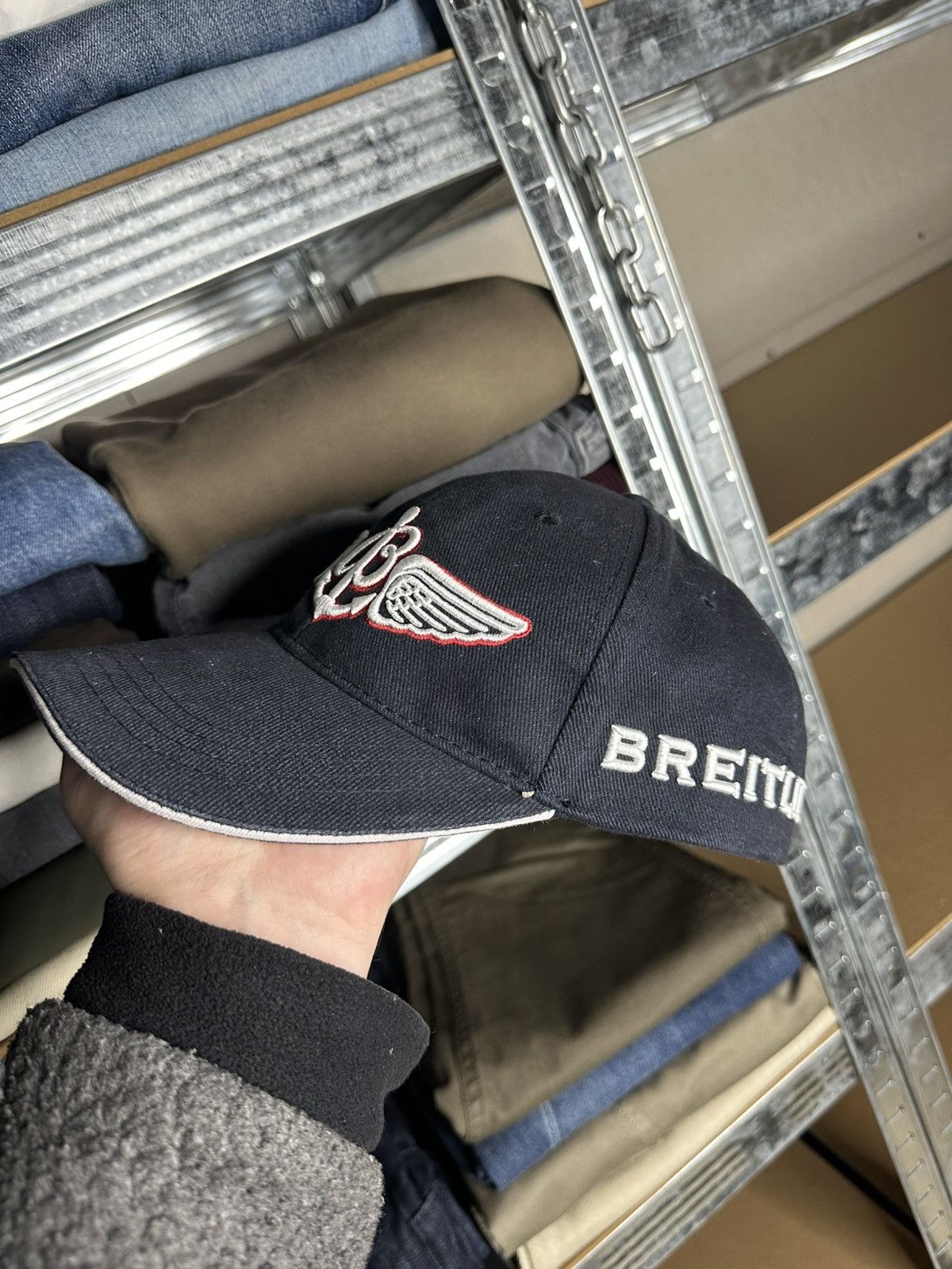 Breitling Breitling Luxury Embroidered Wings Cap Hat Since 1884 Size ONE SIZE - 2 Thumbnail
