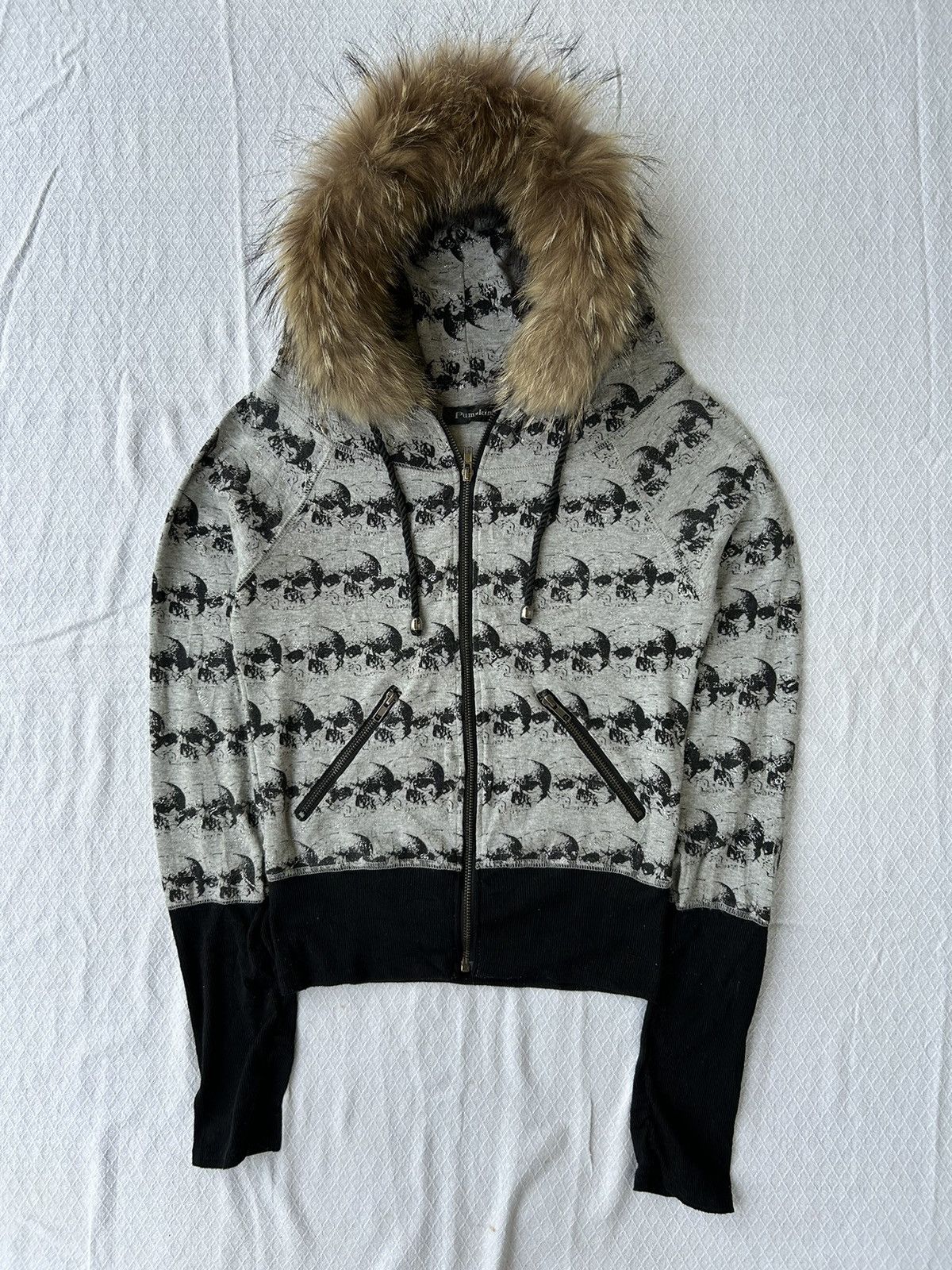 Japanese Brand Fur zip hoodie pumpkin skull style Ifsixwasnine lgb Size US S / EU 44-46 / 1 - 2 Thumbnail