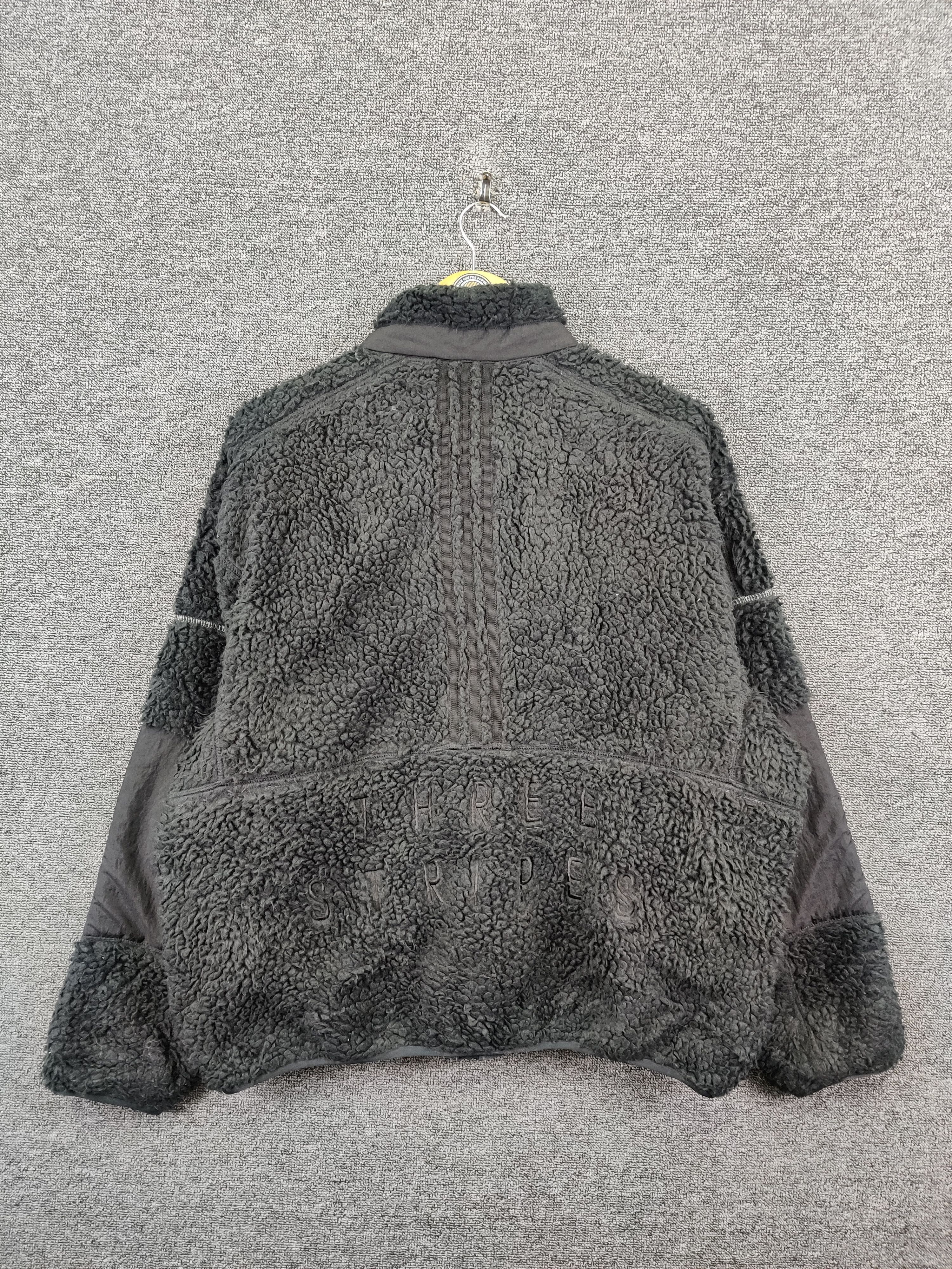 Adidas Vintage Adidas Three Stripes Fleece Jacket Size US L / EU 52-54 / 3 - 6 Thumbnail