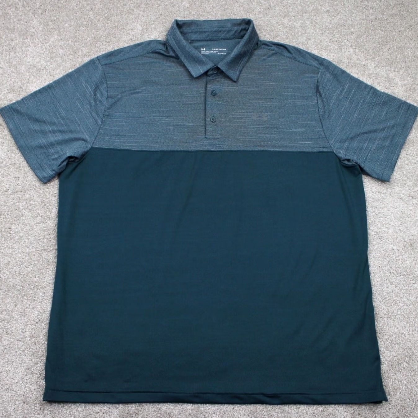 Under Armour Under Armour Polo Shirt Mens 2XL Green HeatGear Polo Short Sleeve Casual Golf Regular Fit Size US XXL / EU 58 / 5 - 2 Thumbnail