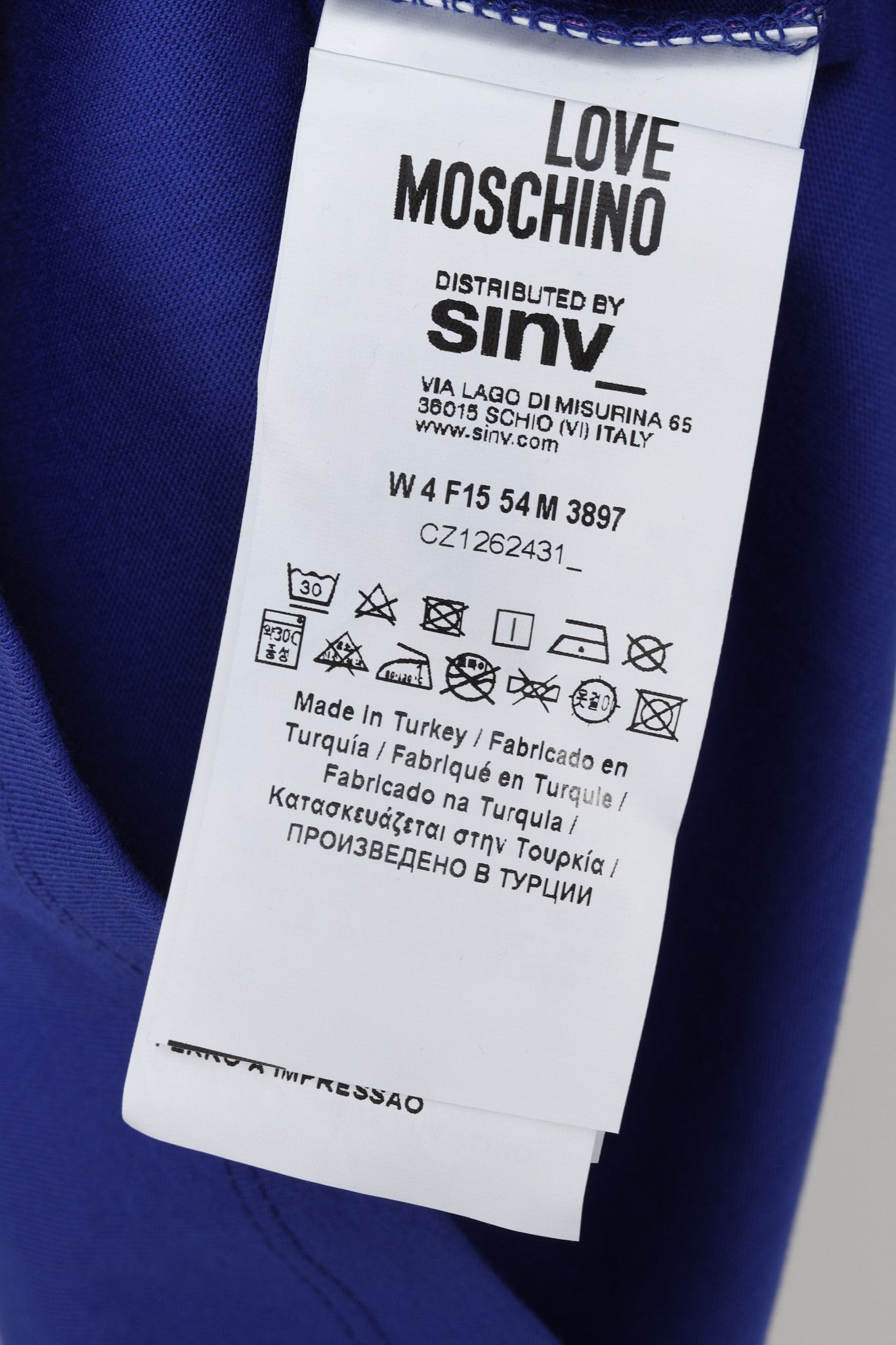 Love Moschino Love Moschino Blue Superhero Tee Size S / US 4 / IT 40 - 8 Thumbnail