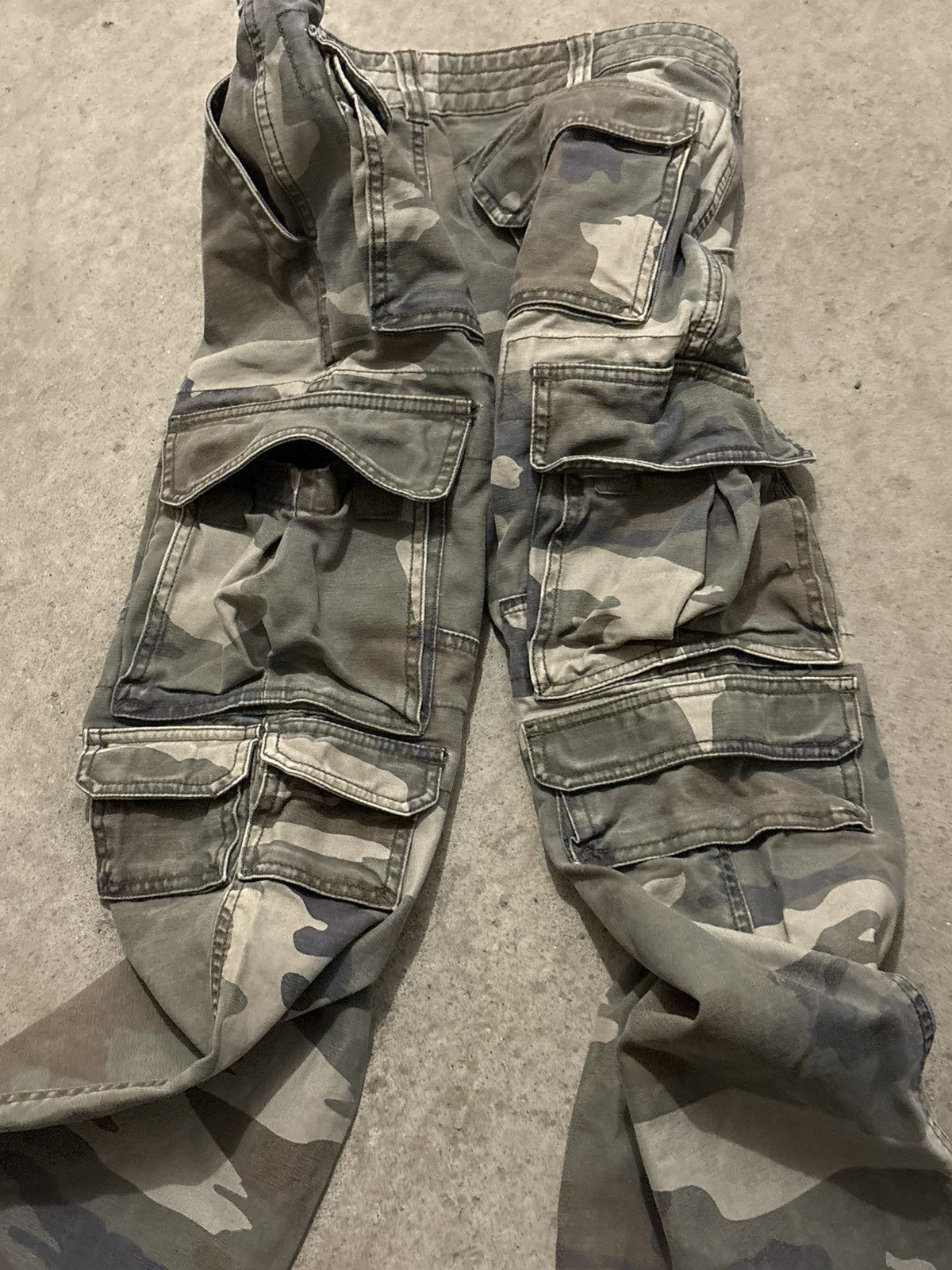 Redhead Vintage Y2K RedHead Men's Green Camo Denim Cargo Pants Size US 32 / EU 48 - 11 Thumbnail