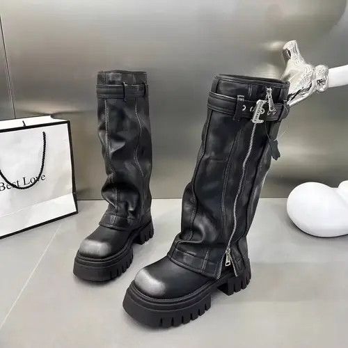 Designer × Vintage Streetwear Retro Vintage Punk Casual Boots Size US 8.5 / IT 38.5 - 1 Thumbnail