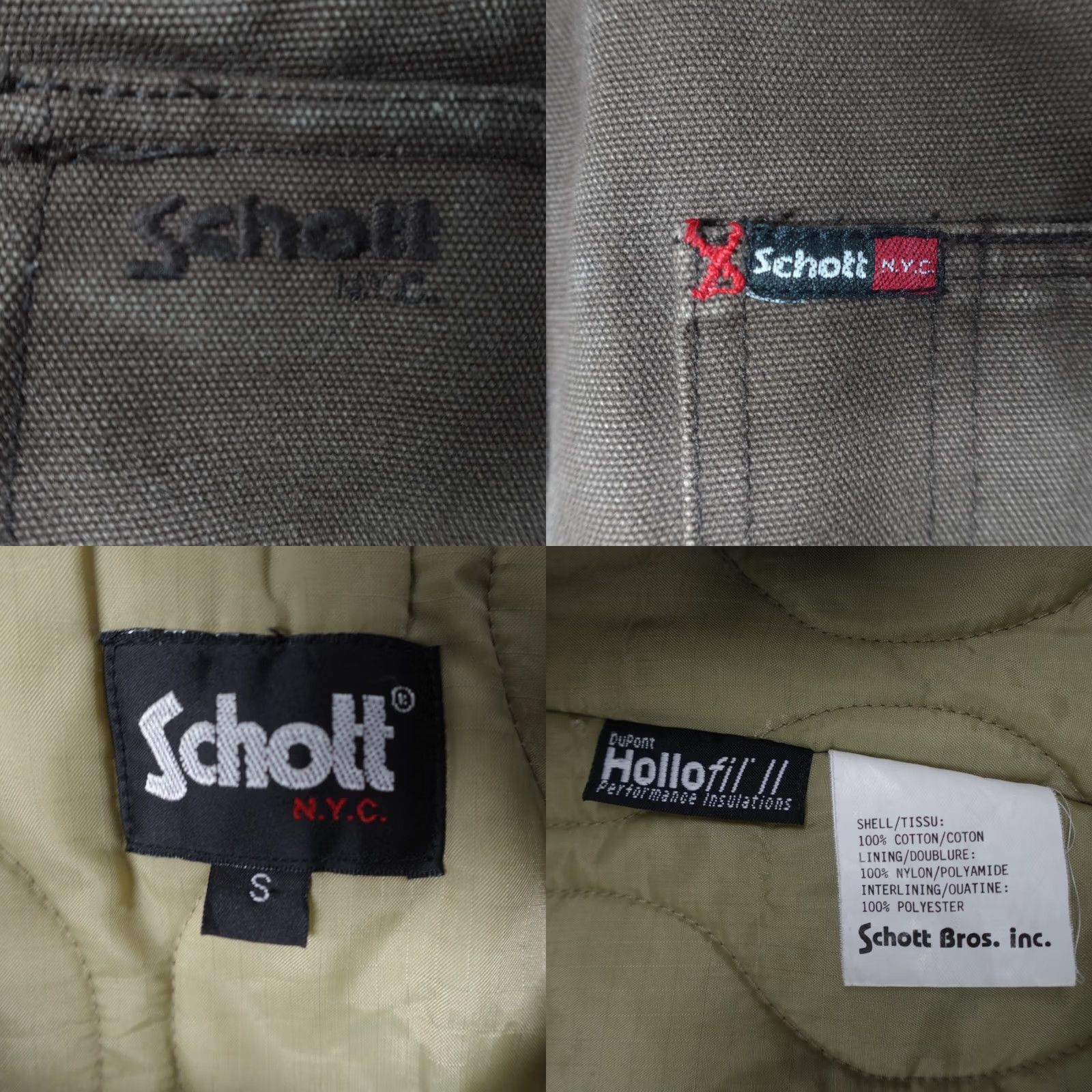 Schott Schott NYC Jacket Mens Small Brown Cotton Heavy Chore Utility Pockets Workwear Size US S / EU 44-46 / 1 - 8 Thumbnail
