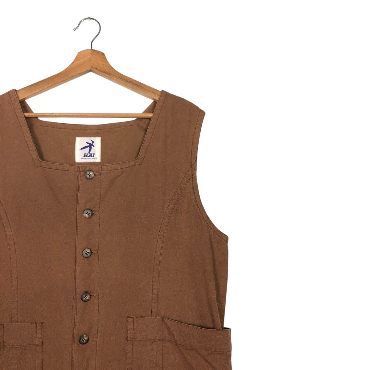 Issey Miyake 🔥VINTAGE COVERALL WORKER SLEEVELESS HAI SPORTING GEAR Size US 42 / EU 58 - 5 Thumbnail
