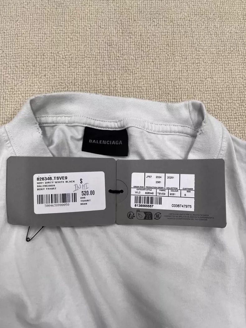 Balenciaga Balenciaga Logo slouchy crewneck short sleeve T-shirt Size US XS / EU 42 / 0 - 4 Thumbnail