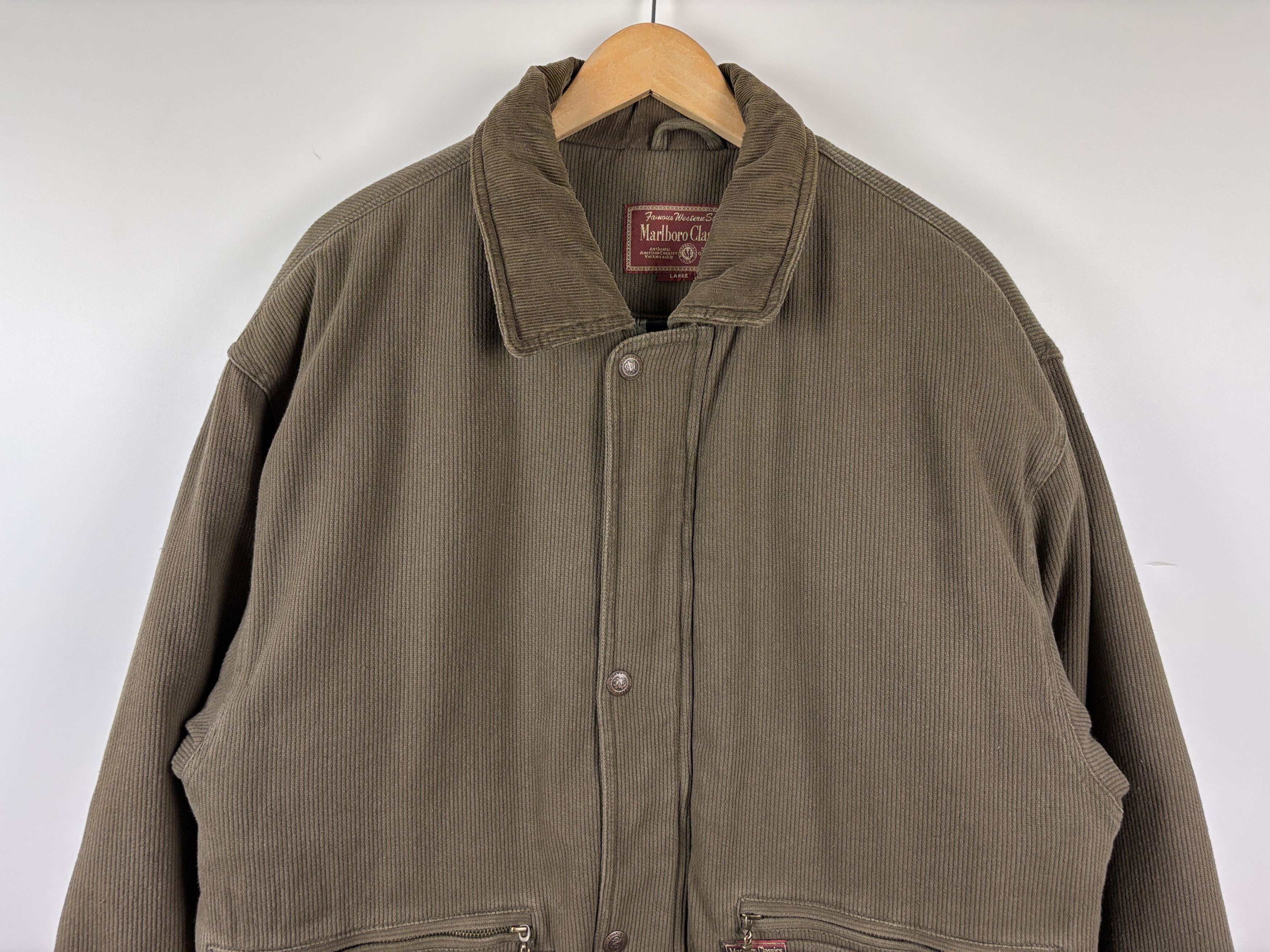Marlboro Classics Marlboro Classics Corduroy Warm Heavy Coat Jacket Brown L Size US L / EU 52-54 / 3 - 5 Thumbnail
