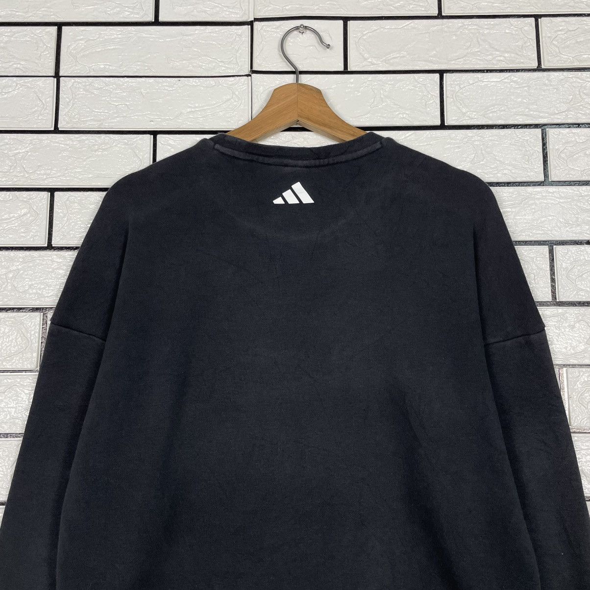 Adidas Adidas Big Logo Black Sweatshirt Size US M / EU 48-50 / 2 - 8 Thumbnail