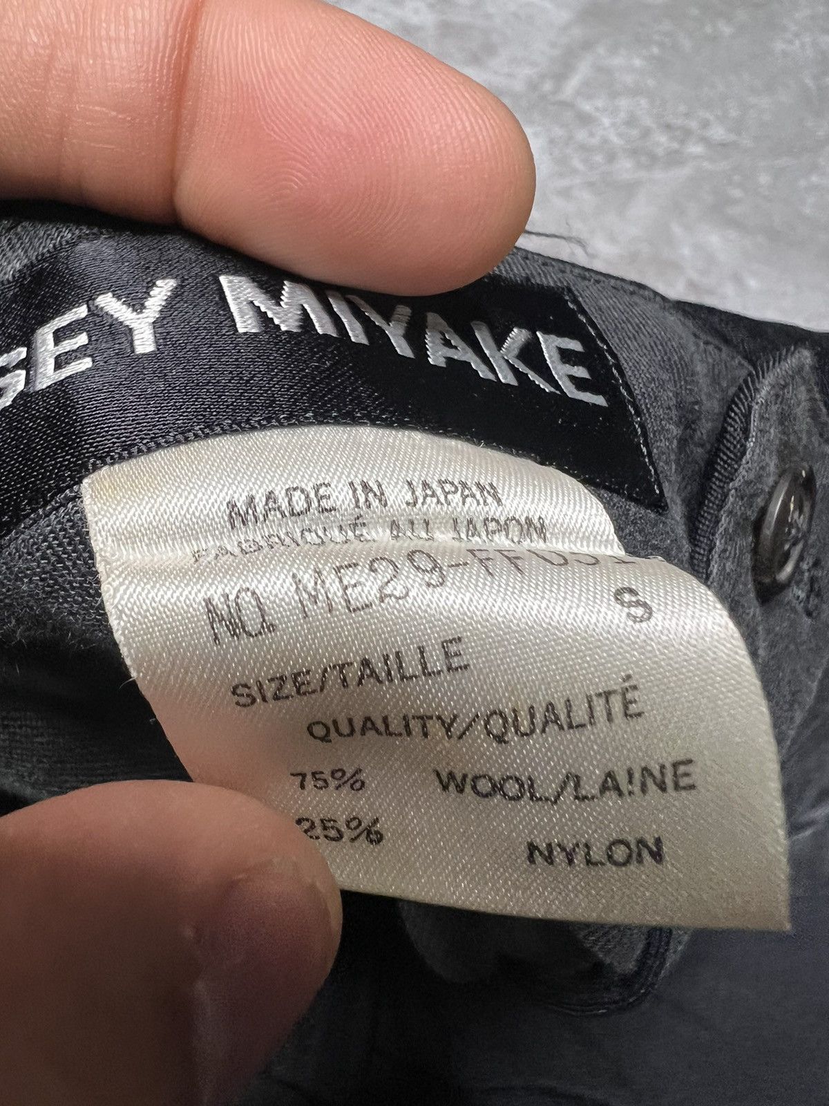 Issey Miyake Issey Miyake F/W 92 Highwaist Wool Nylon Baggy Pants Size US 30 / EU 46 - 8 Thumbnail