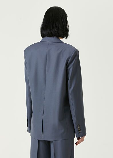 Loulou de Saison o1s22i1n1024 Donau Double-Breasted Blazer in Grey Size M / US 6-8 / IT 42-44 - 5 Thumbnail