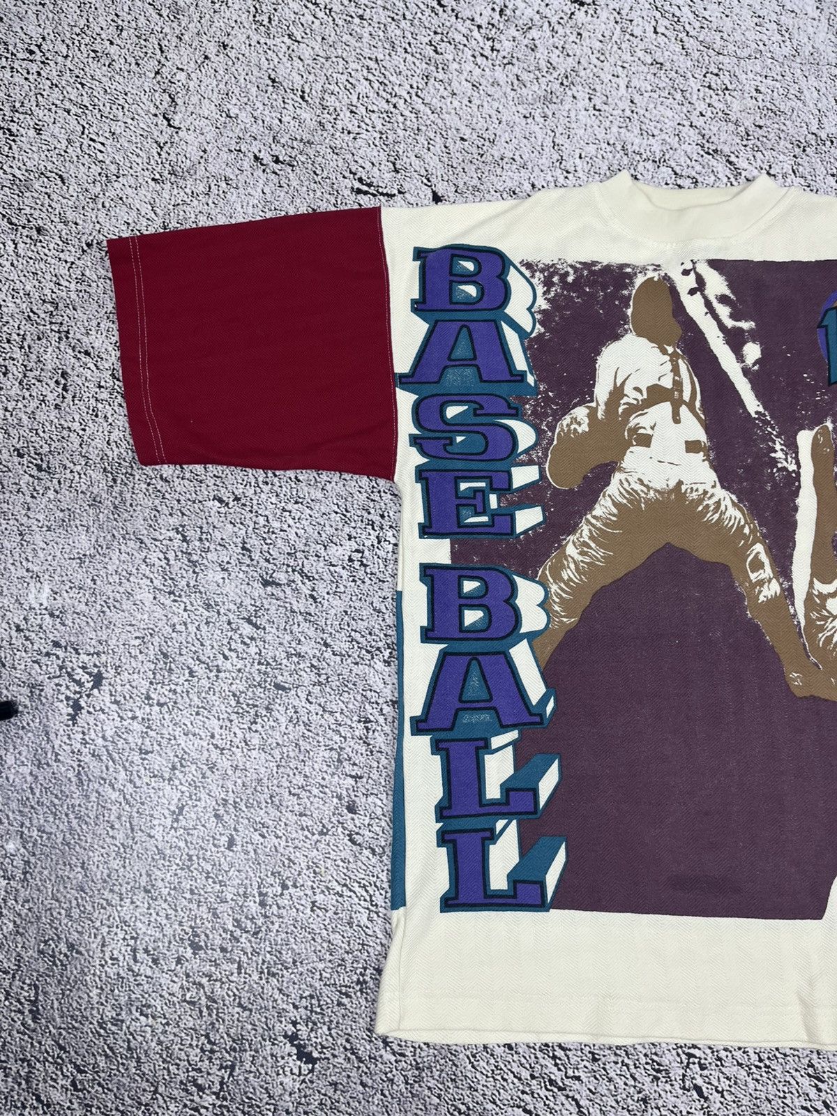Vintage Vintage 80s Baseball All Over printed t shirt rare Size US L / EU 52-54 / 3 - 2 Thumbnail