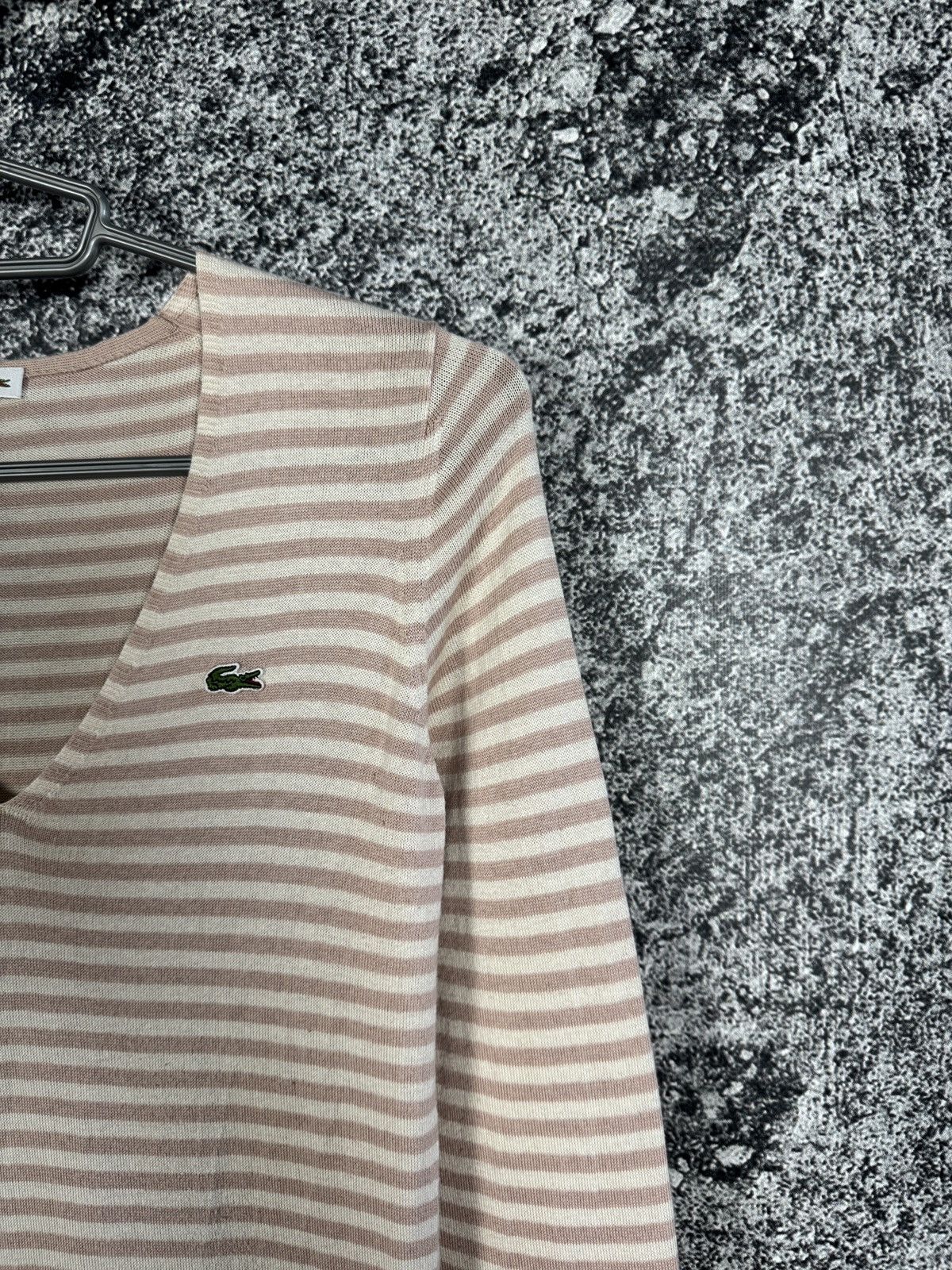 Lacoste Women’s Lacoste Long Sleeve Blouse Striped Pullover Size 36 Size XS / US 0-2 / IT 36-38 - 2 Thumbnail