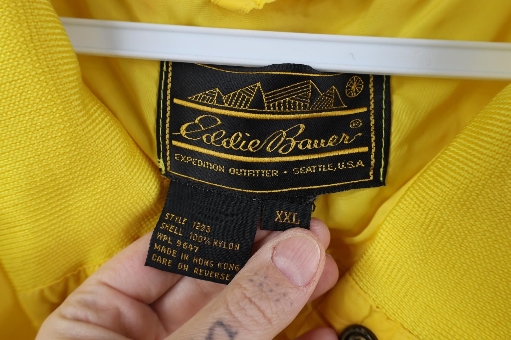 Eddie Bauer Vintage 90s Eddie Bauer Pullover Windbraker Jacket Yellow Size US XXL / EU 58 / 5 - 9 Thumbnail