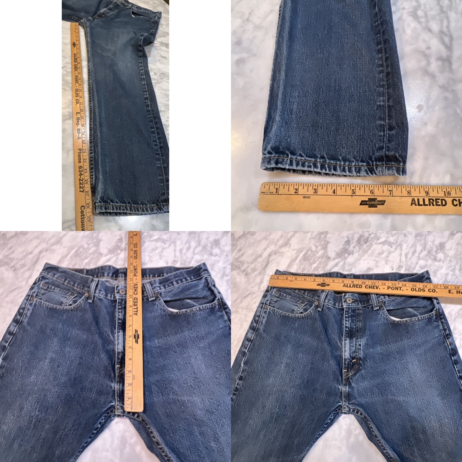 Levi's Levi's 505 Jeans Men Size 36 X 30 Blue Denim Zipper Button Red Tag straight Regular Size US 36 / EU 52 - 8 Thumbnail
